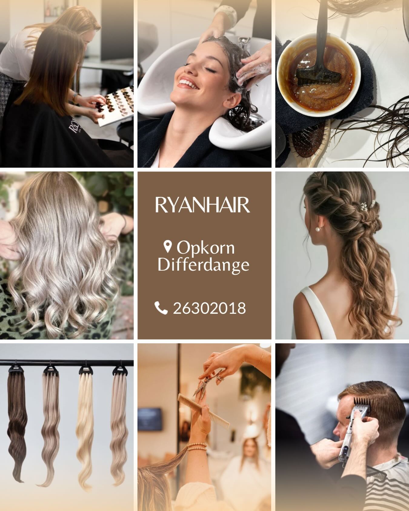 Ryanhair arrive à Differdange📣
Tous nos services à 📍 @opkornshopping
Tous vos services beauté en un seul endroit✨💇🏻♀️
📲26302018 | Avec ou sans rendez-vous.
#differdange #salondecoiffure #balayage