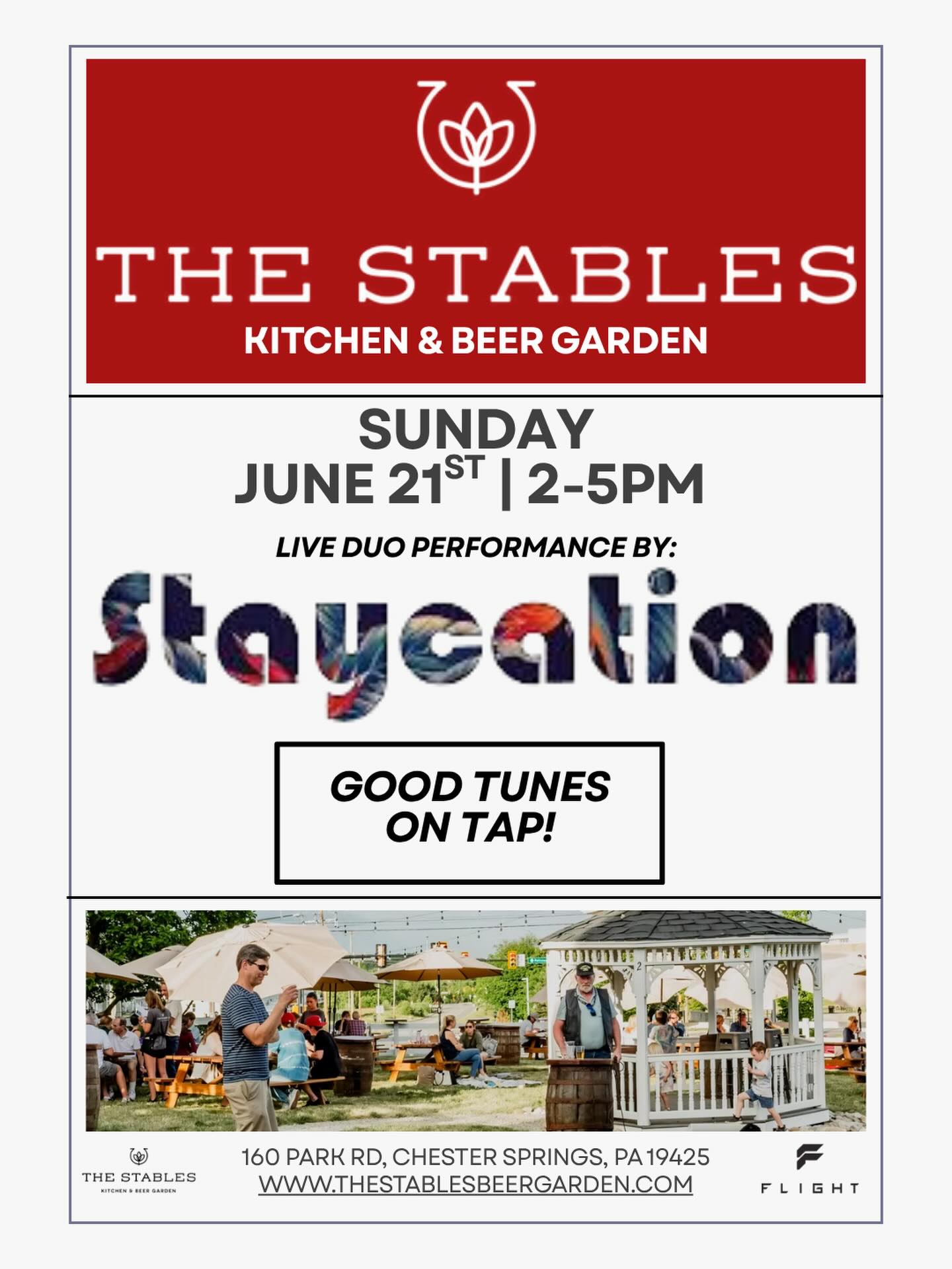 Sunday!! You can catch Andrew and Derek at @thestableschestersprings playing your favorite jams from 2-5pm!
@flightentgroup
@contacttmentertainment