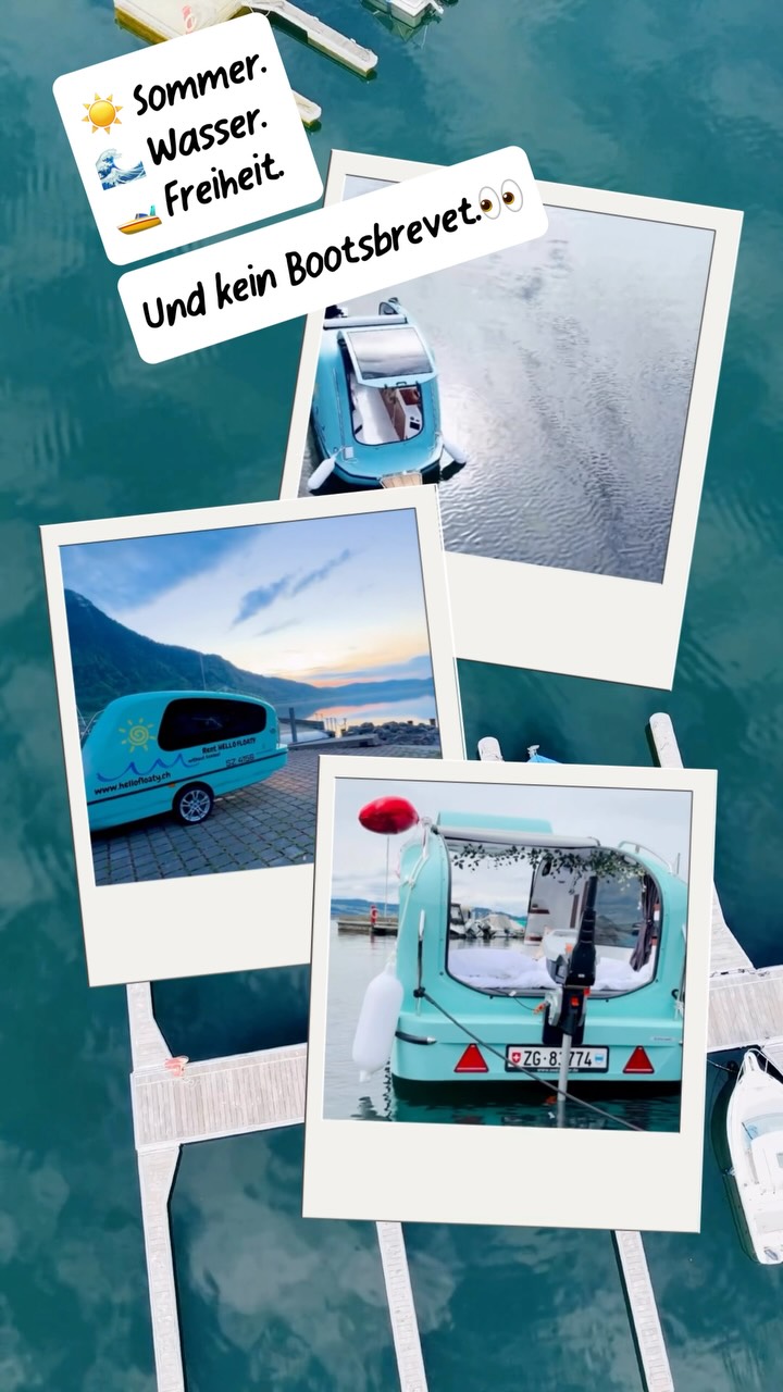 Worauf wartest du? Plane deinen Sommermoment 2026 ☀️✨🩵
👉www.hellofloaty.ch
#schweiz #switzerland #zurich #summer #boatlife