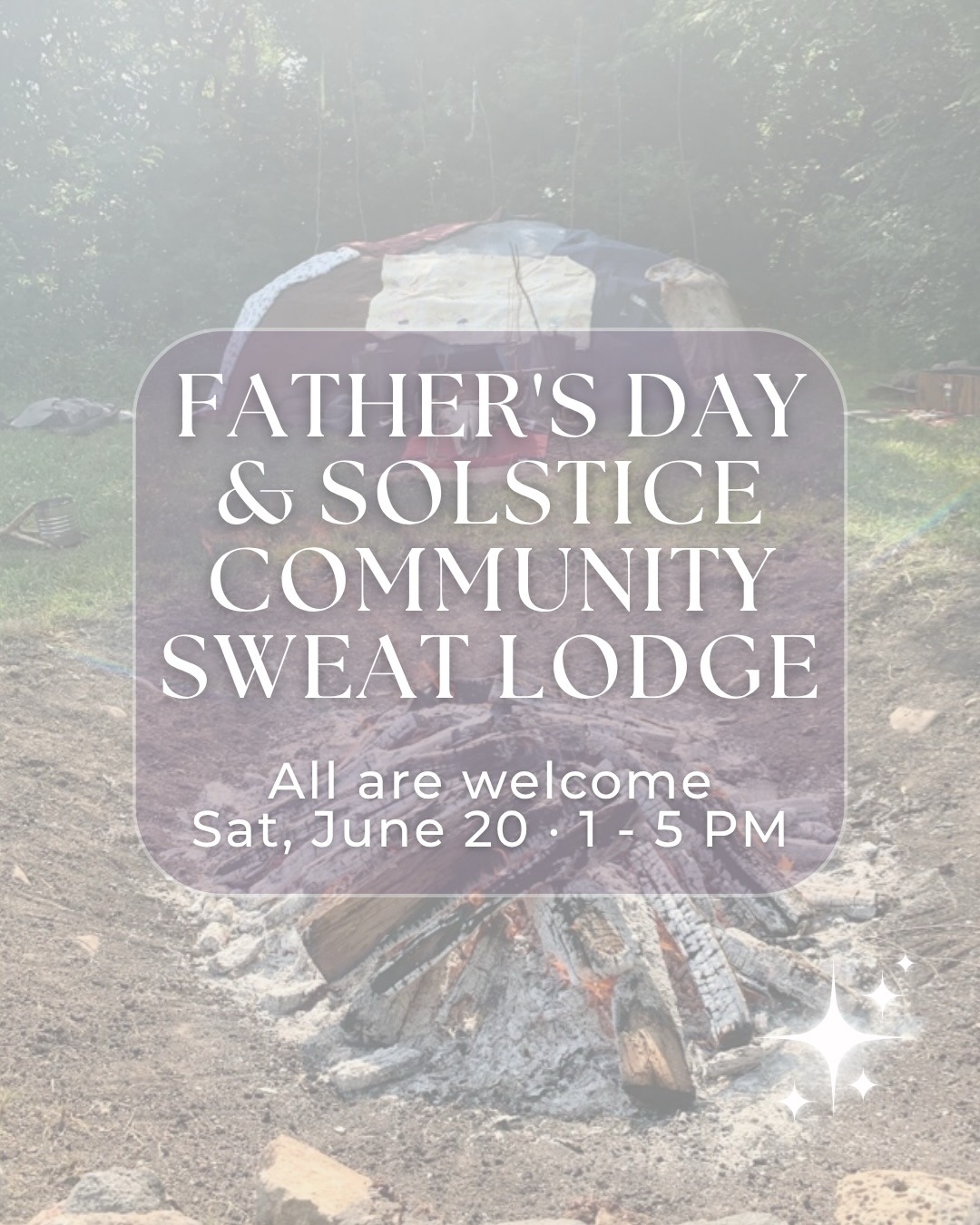 There are layers you cannot think your way out of. You have to sweat them out. 🔥
The Inipi is a purification ceremony. We sit together in the dark and the heat, and we let go of what we have been carrying. The lodge is the womb of Mother Earth. You enter heavy. You leave reborn. This one is for the whole community. Every body, every story, welcome around the fire. 🤍
👉Father Day’s & Solstice Sweat Lodge · Sat, June 20, 1 - 5 PM · Sacred Hearts
Drum circle 30 min before to warm the songs and lift the vibration.
#sweatlodge #inipi #sacredceremony #spiritualawakening #healingjourney