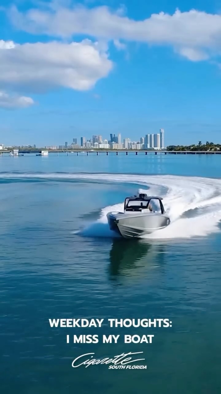 Weekday thoughts: I miss my boat.
📍 Cigarette South Florida – 2640 S Bayshore Dr Suite 206 Miami, FL 33133
📍 SLT Collection - 1050 W Sunrise Blvd Fort Lauderdale, FL 33311
Cigarette South Florida – (954) 909-5480
#CigaretteSouthFlorida #CigaretteRacingTeam #WallyCastroMarine #sltfortlauderdale #CMCBoatGroup