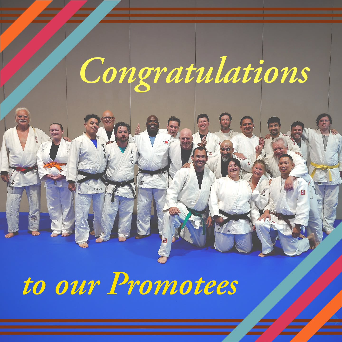 And another wonderful session season in the books. Congratulations to Katelyn Hackett on receiving the rank of Shodan ⬛ 🥋💪 and Hans Ingebretsen on the rank of Godan 5° black belt 🤯. It is an honor to share the mat with you wonderful specimens of humanity. Here looking to the future. HAJIME!