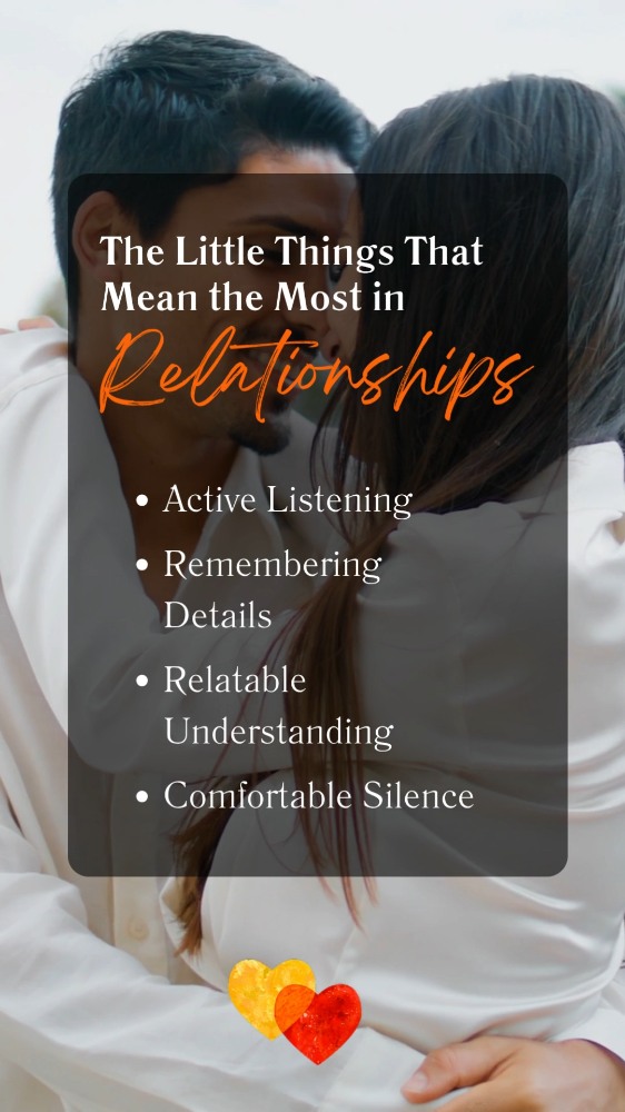 It’s rarely the grand gestures people remember.
It’s the feeling of being heard.
The moment someone remembers something small you said.
The ease of sitting together without needing to fill the silence.
These are the things that build trust over time.
If you want a stronger relationship, start here.
Which one matters most to you? Tell us below.
Follow @readysetrelationship for more relationship insights that actually feel doable.
#relationships #communication #couplesgoals #connection