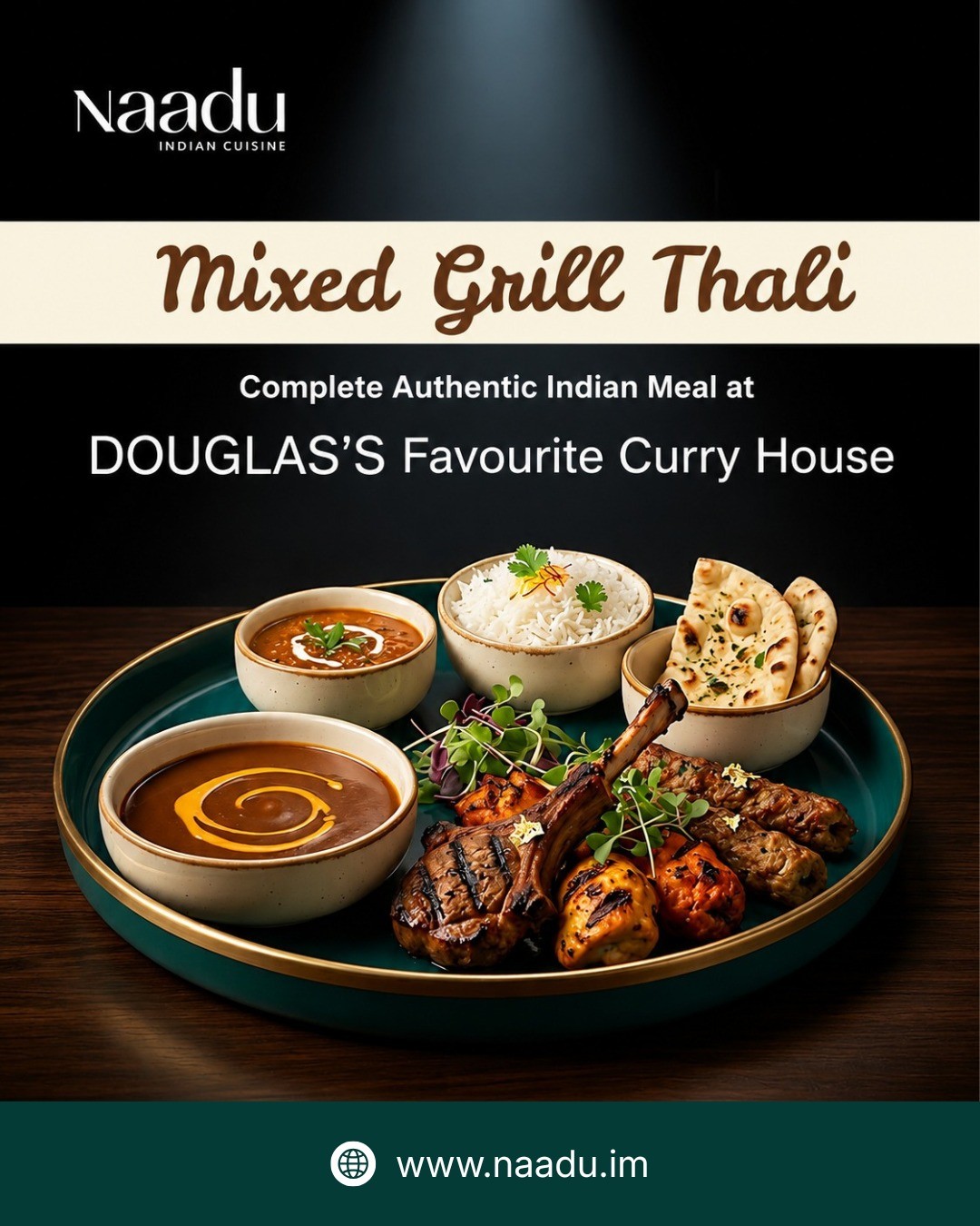 Experience the perfect combination of smoky grilled favourites, aromatic curries, fresh accompaniments and authentic Indian flavours with our Mixed Grill Thali. Carefully crafted to offer a complete dining experience, every plate brings together a variety of tastes and textures that celebrate the richness of Indian cuisine.
Whether you're exploring Indian food for the first time or looking for your favourite classics, our Mixed Grill Thali is a satisfying feast that delivers something for everyone.
📍 Visit Douglas's Favourite Curry House and enjoy an authentic Indian meal packed with flavour from start to finish.
https://www.naadu.im/
#MixedGrillThali #IndianCuisine #AuthenticIndianFood #IndianRestaurant #FoodLovers #ThaliExperience #GrilledFavourites #CurryHouse #FoodieFavourites #IndianDining #DouglasDining #TasteOfIndia #FoodieLife #RestaurantSpecials #IndianFlavours #NaaduIOM