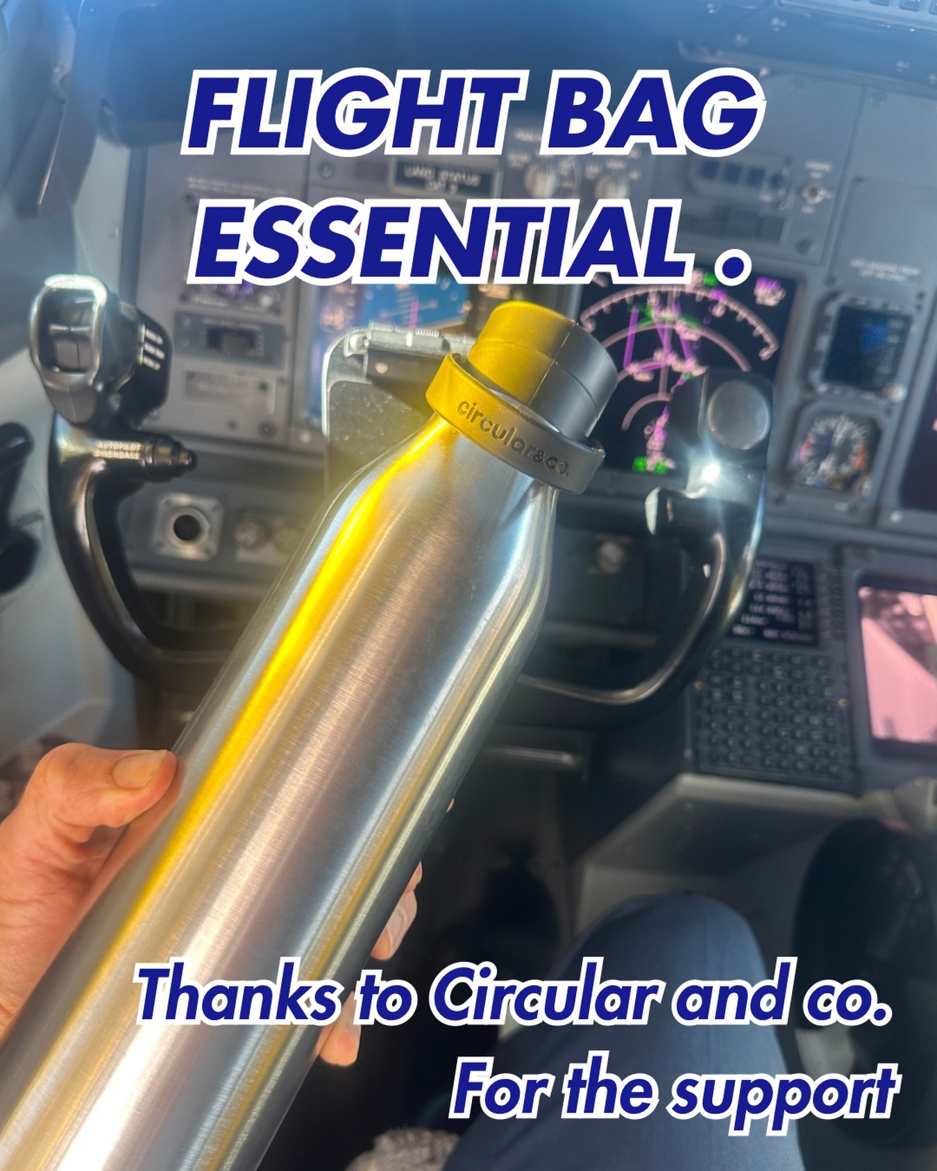 Flight bag essential.
A big thanks to @circularandco for sorting the team out with reusable bottles and flasks.
These will get plenty of use over the next couple of years, from the flight deck and training sessions right through to the Atlantic row itself.
As pilots it’s easy to get through a lot of plastic water bottles, so it’s great to have a more sustainable option that’ll be coming everywhere with us.
#CoastalCommanders #AtlanticRow