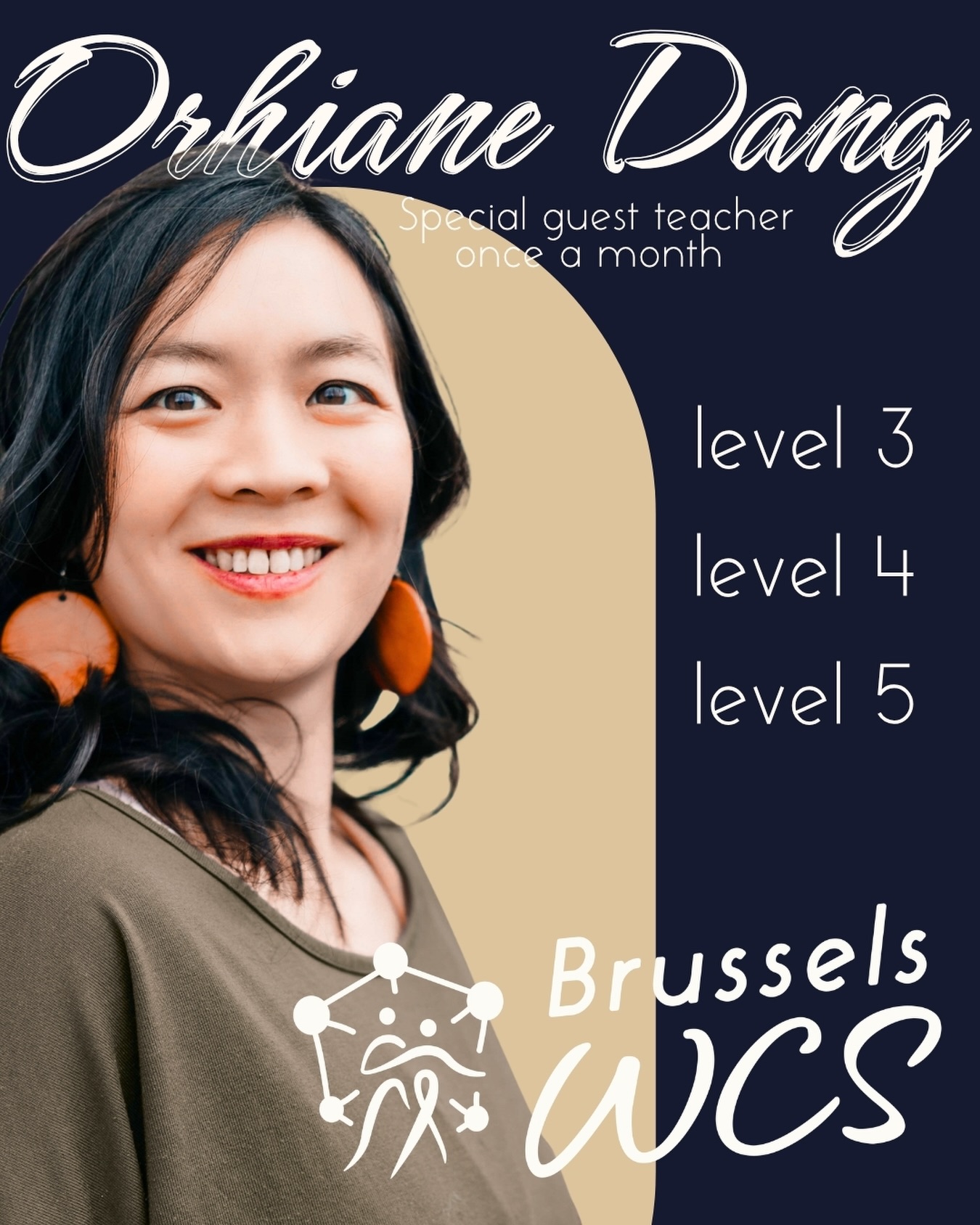 ✨ Meet Your PRO Teacher for the 2026–2027 Dance Season ✨
Get ready to level up your dancing!
We’re thrilled to welcome Orhiane Dang to Brussels as our PRO teacher.
An incredible All-Star dancer with a passion for sharing her knowledge, Orhiane will join us once a month for exclusive guest classes designed for our Level 3, 4, and 5 students.
these sessions are not to be missed!
💫 Learn from a top-level dancer.
💫 Push your limits.
💫 Get inspired.
One month. One special class. Endless opportunities to grow.
Are you ready to train with a PRO? 🔥🕺💃
!!!Registration opens early august!!!
Www.brusselswcs.be