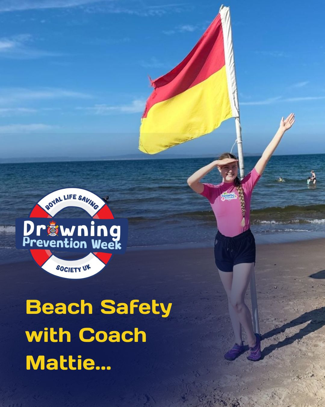 ☀️ Summer Safety with Coach Mattie! 🌊
Mattie has been out and about on Northern Ireland's lovely beaches to get some pictures to help you explain to your Buddie where @RNLI lifeguards are and how to stay safe this Summer.
We also have lots more advice in our FREE Summer Safety Pack - link in bio 🔗