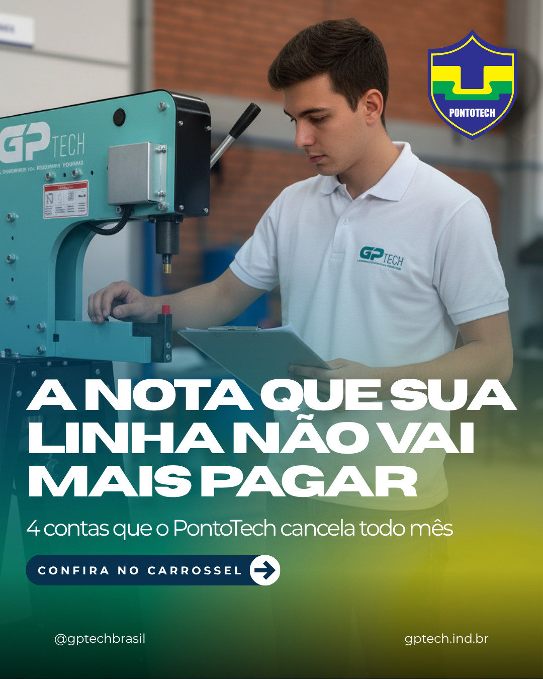 Toda fábrica que ainda fixa chapa com solda, rebite ou parafuso tem um maço de notas fiscais que se repete todo mês. Eletrodo. Gás de proteção. Retoque de pintura. Manutenção corretiva. O PontoTech cancela esse maço inteiro. Não é truque contábil, é matemática de chão de fábrica. Quinto ganho do Hexa GPTECH. A sua conta merece essa análise.
Receba uma análise gratuita para a sua aplicação com o PontoTech. Fale com um especialista agora mesmo! (Link na Bio)