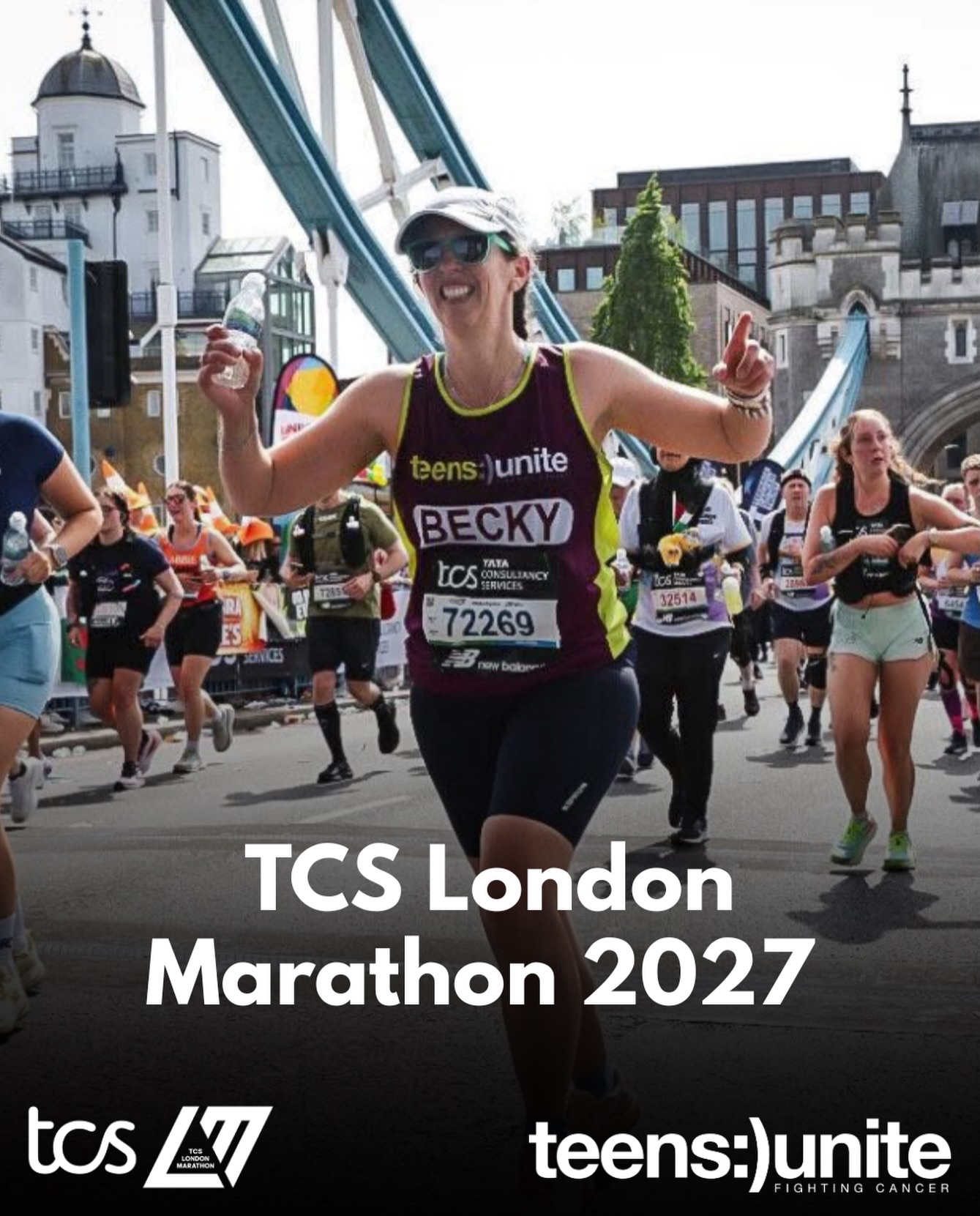 🏃♂️ The TCS London Marathon is going DOUBLE in 2027 – TWO DAYS, ONE EVENT. That means DOUBLE the opportunity to take on this iconic challenge for Teens Unite!💜💚
Experience the electric atmosphere of the world-famous route, take in London’s incredible landmarks, and help make a difference to the lives of teenagers and young adults living with, and beyond, cancer.
There’s still time to apply for a Teens Unite charity place. Don’t miss your chance to be part of this unforgettable event and run for an incredible cause.
🔗Apply today via the link in our bio. All applicants will hear back in July.
#tcs #londonmarathon2027 #tcslondonmarathon #runmarathon #marathon