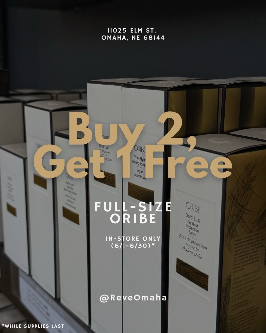 📢Don’t forget📢 Our Oribe Buy 2, Get 1 FREE Full-Size Favorite sale ends June 30!
Now’s the perfect time to stock up on your must-haves or try something new. Purchase any 2 full-size Oribe products and receive a FREE full-size favorite on us.
Hurry in before the month is over!