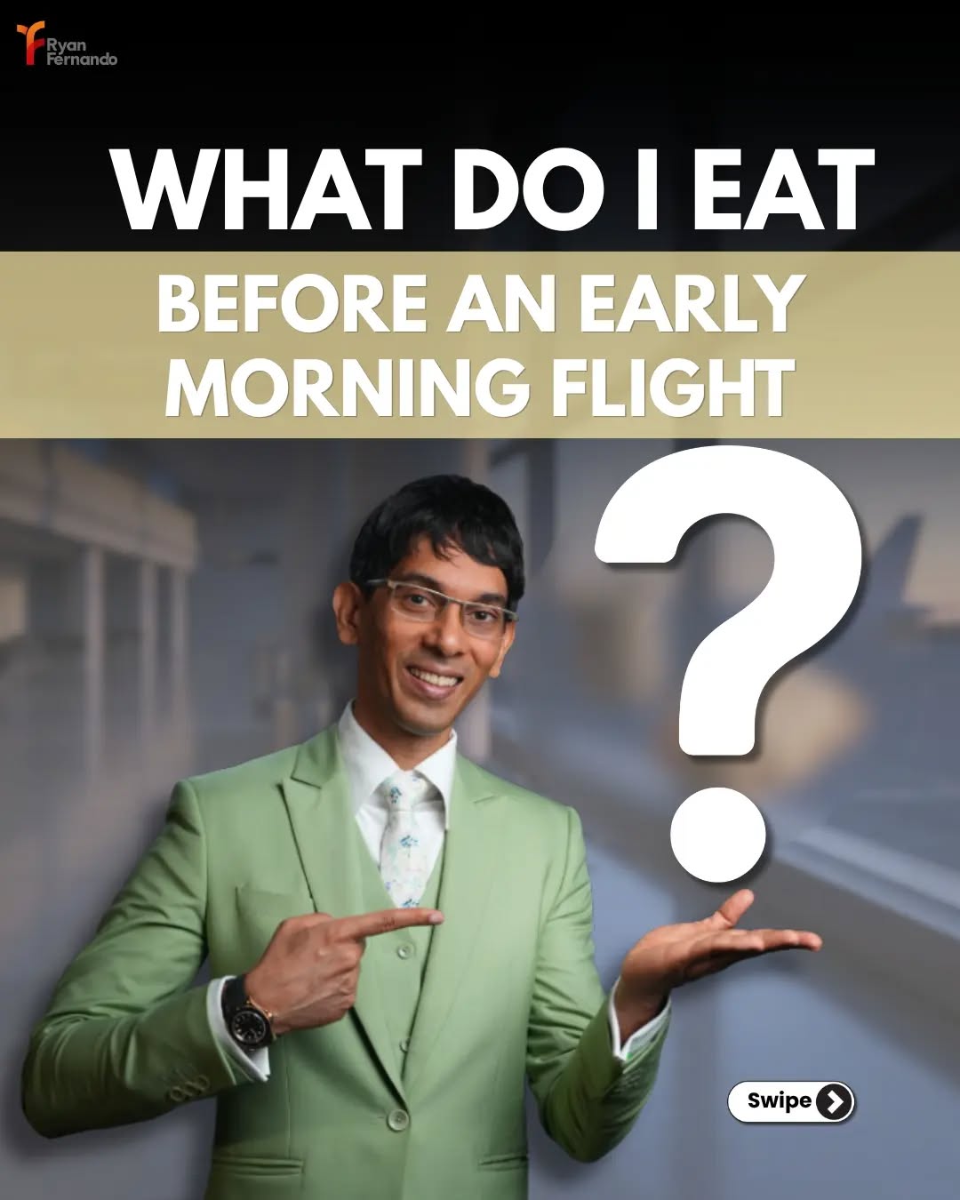 Most people focus on what to eat at the airport. The smarter question is what to eat the night before.
Early morning flights often mean lower appetite, longer gaps between meals, extra walking, and disrupted routines. A well-planned dinner with quality carbohydrates, adequate protein, and healthy fats can help support glycogen stores, improve morning energy, increase satiety, and reduce travel fatigue.
This approach allows you to keep breakfast lighter if you are not hungry before a 4 or 5 AM flight. A simple option like fruit, coffee, or a light sandwich may feel more comfortable than forcing a heavy meal.
Comment "NUTRITION" and we'll help you create a personalized diet plan that fits your travel schedule, health goals, and lifestyle.
#morning #flight #airport #dinner #nutrition