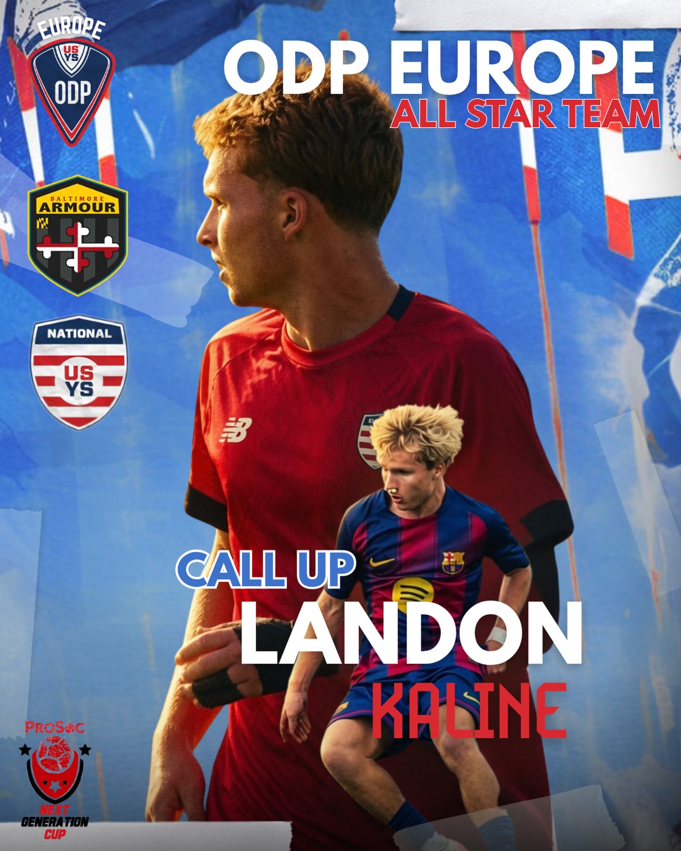 Welcome back to Europe, ODP National Team player Landon Kaline. He’s ready to competing at the Next Generation Cup