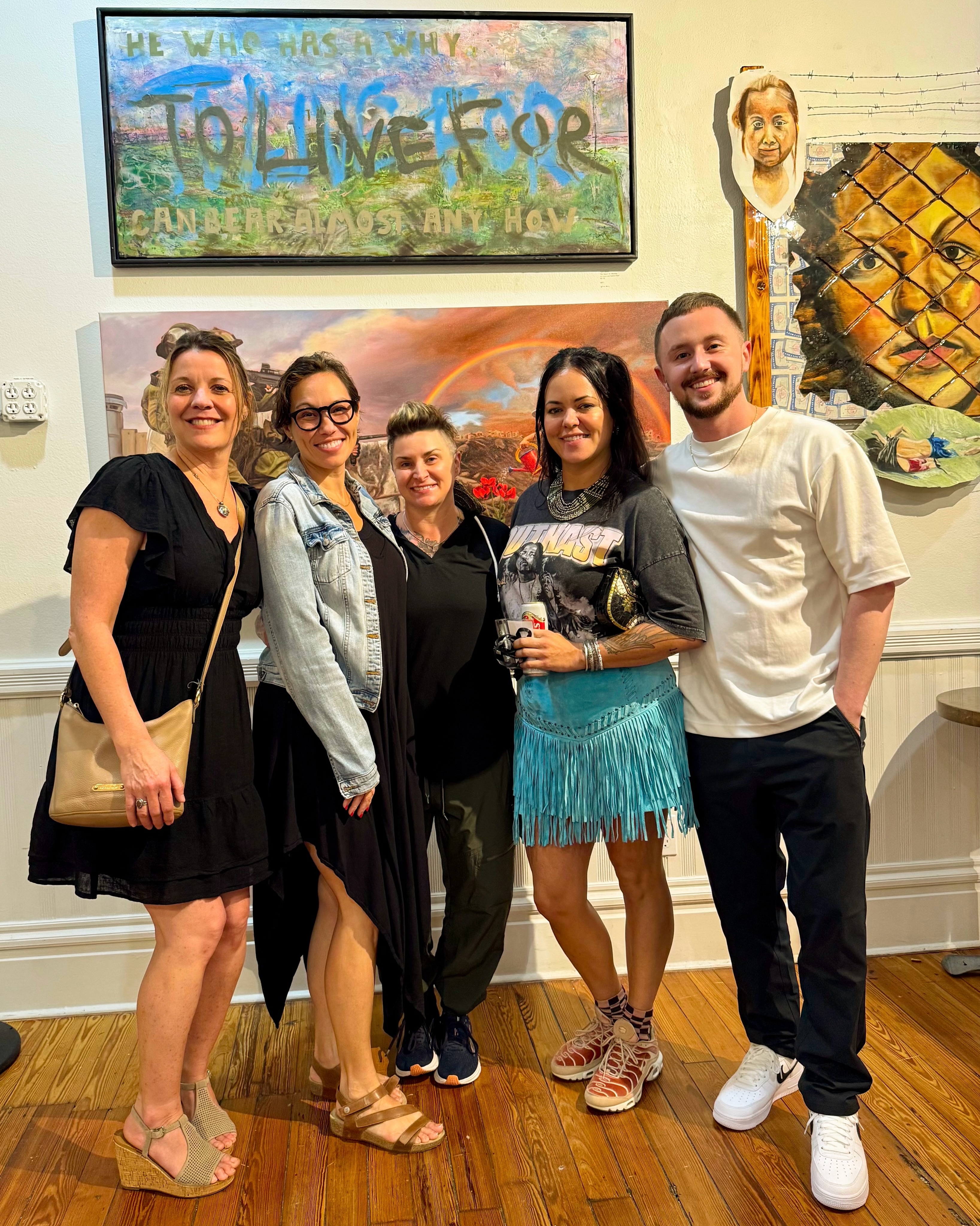 thank you thank you thank you to everyone who came out to the Artivism exhibition opening last night
“He who has a why to live for, can bear almost any how.”
art is one of the ways we make sense of the world, shining a light on what matters
and last night was a reminder that art doesn’t belong to one person. It lives in the stories we tell, the conversations we have, the communities we build, and the courage it takes to create in the first place.
Grateful for the love and support from my people.
Grateful for the ability to create.
Grateful for spaces that make room for truth, creativity, freedom, and light.
always trust the process
stay inspired by the best and brightest
and refuse to dim your light
thanks for being here.
On view @cityarts_orlando for the next month.