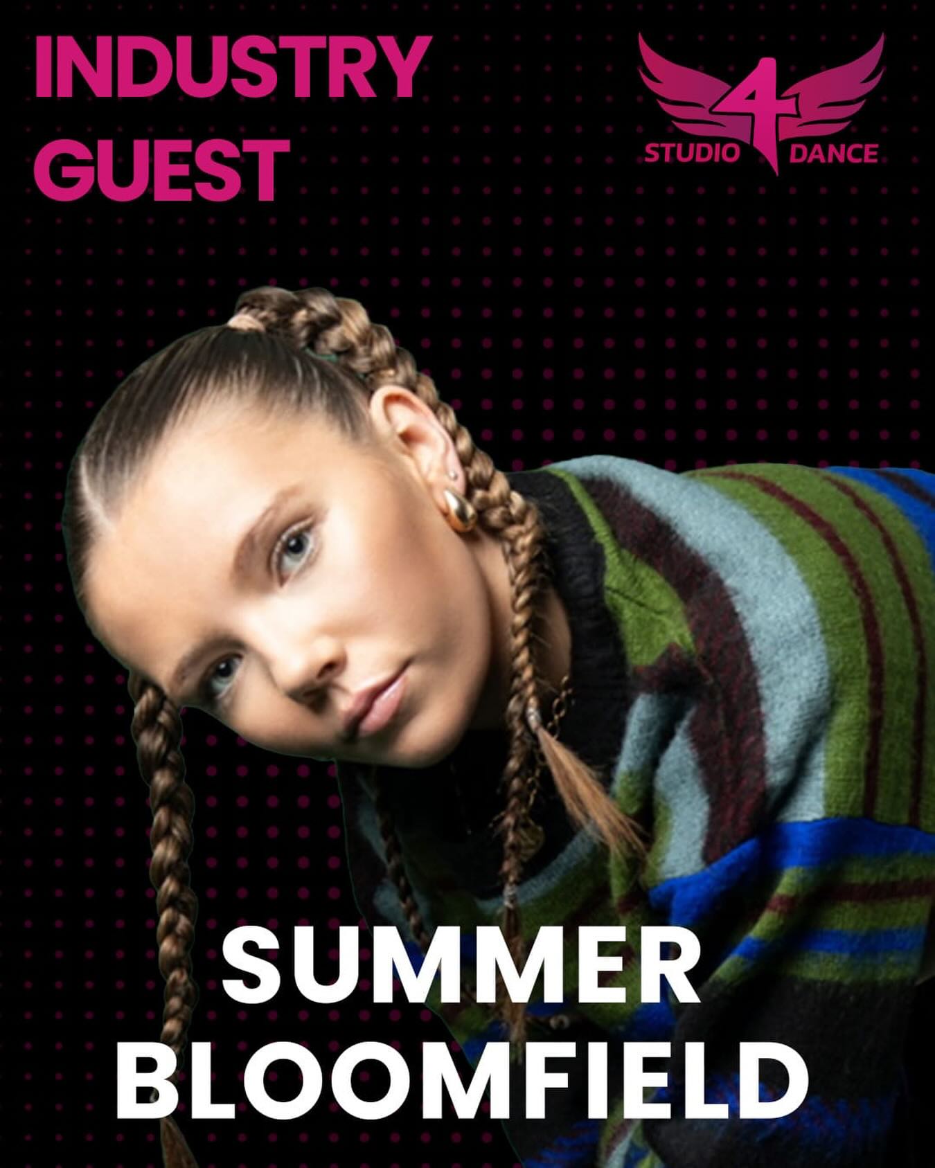 SUMMER INTENSIVE 2026 ✨
19th-21st August
An opportunity for South West Dancers to train and be inspired by Industry professionals.
Our sixth industry guest is the wonderful @sums_b
Summer Bloomfield is a professional Artist, Performer, Choreographer , Judge and Teacher from London. Summer is particularly known for her female flare essence as a Hip Hop dancer but has trained in all styles from House, Popping, Afro ,Locking, Contemporary and many more. Summer is one of the leading faculty and female artists with Flawless, performing and teaching both around the Uk and Internationally. She has recently graduated from the University Of East London with a first class degree in Urban Dance and has been working in the industry since a young age. Summer is also apart of leading Afro Dance Company - HomeFam. Her Credits include: JD Sports, UEFA Champions League - Lenny Kravitz, Nicole Scherzinger, Popcaan, Pa Salieu, Maldives Entertainment Contract, Sky, ‘Jazz Meets Hip Hop’ Commissioned in Los Angeles, Face of Move it & many more.
We cannot wait to have Summer back with us this summer at the Studios 💫
We have loved working with her this term, her energy is infectious!
Book your space now: https://www.studio4dance.com/summer-intensive-2026
#studio4 #summerintensive #industryworkshops #southwestdance