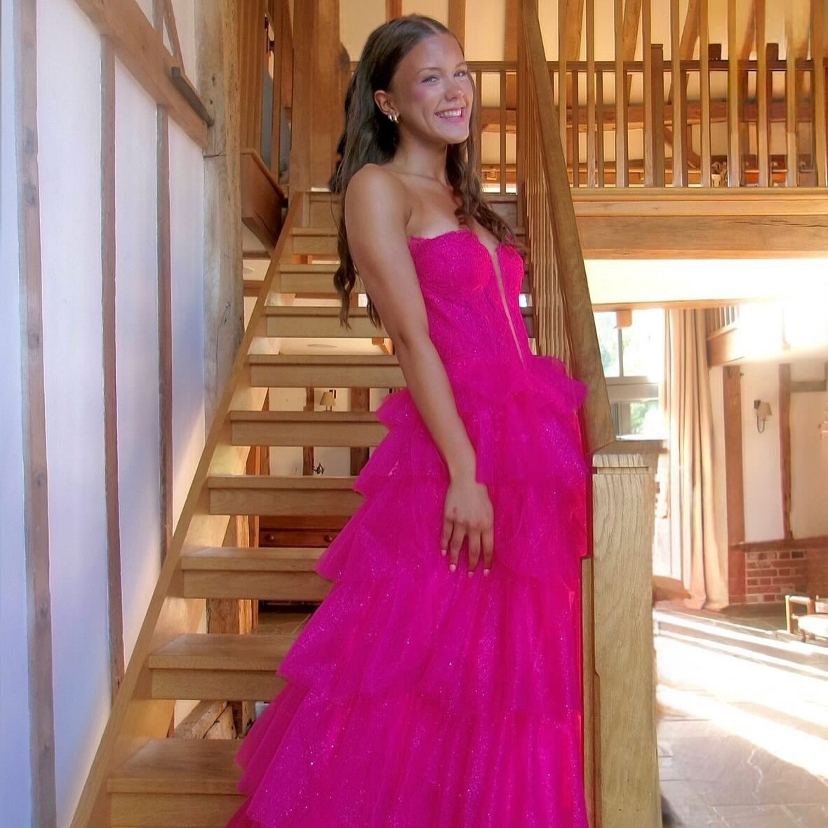 PROM 2026, our biggest and most favourite season to date ✨ Here come the pictures!
Seeing all our prom pictures come flooding in is the most rewarding feeling we struggle to even put it into words how grateful we are.
Our gorgeous Edeigh selected our Limited Edition “Ilima “ dress from the Alisha Lauren Exclusives in Hot Pink and we think she made the most perfect choice 💖