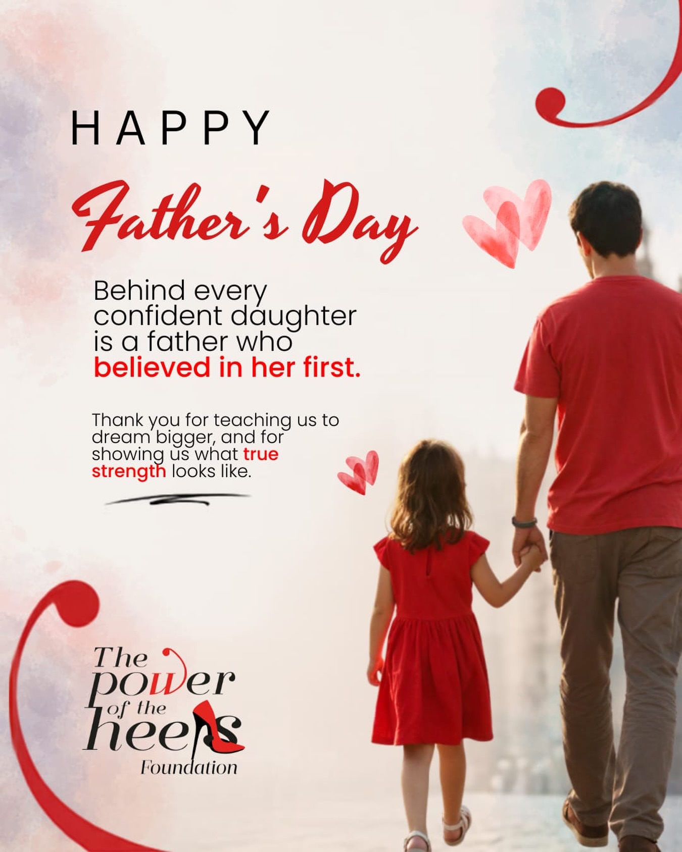 Happy Father’s Day
Today, we celebrate the fathers, grandfathers, mentors, and father figures who lead with love, strength, and purpose.
At The Power of the Heels, we recognize that empowering women and girls begins with the support of those who encourage them to dream bigger, believe in themselves, and never give up. Fathers play a powerful role in shaping confidence, resilience, and the courage to take the first step toward what seems impossible.
Thank you for the lessons, the guidance, the sacrifices, and the unwavering belief that helps future generations rise.
When a father inspires one life, he helps transform an entire community.
Happy Father’s Day to the men who lead by example and remind us that true strength is found in kindness, integrity, and love.
The Power of the Heels Foundation
Empowering women and girls. Strengthening families. Building stronger communities.
#fathersday #thepoweroftheheelsfoundation #miami #leadershipbeginsathome #strongfamilies