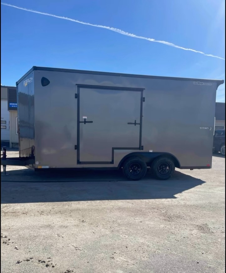 🔥 Custom Cargo done right.
This metallic charcoal trailer with the blackout package is built to stand out and built to work, plus it comes equipped with a custom side escape door!
✔️ 90” interior height
✔️ Sidewinder side escape door
✔️ Water-resistant Drymax walls & floor
✔️ 7,000 lb GVWR
Whether you’re hauling equipment, toys, or building out your dream setup, this one checks all the boxes.
$19,975.00 tax included!!
#customcargotrailer #trailer #stealthtrailer