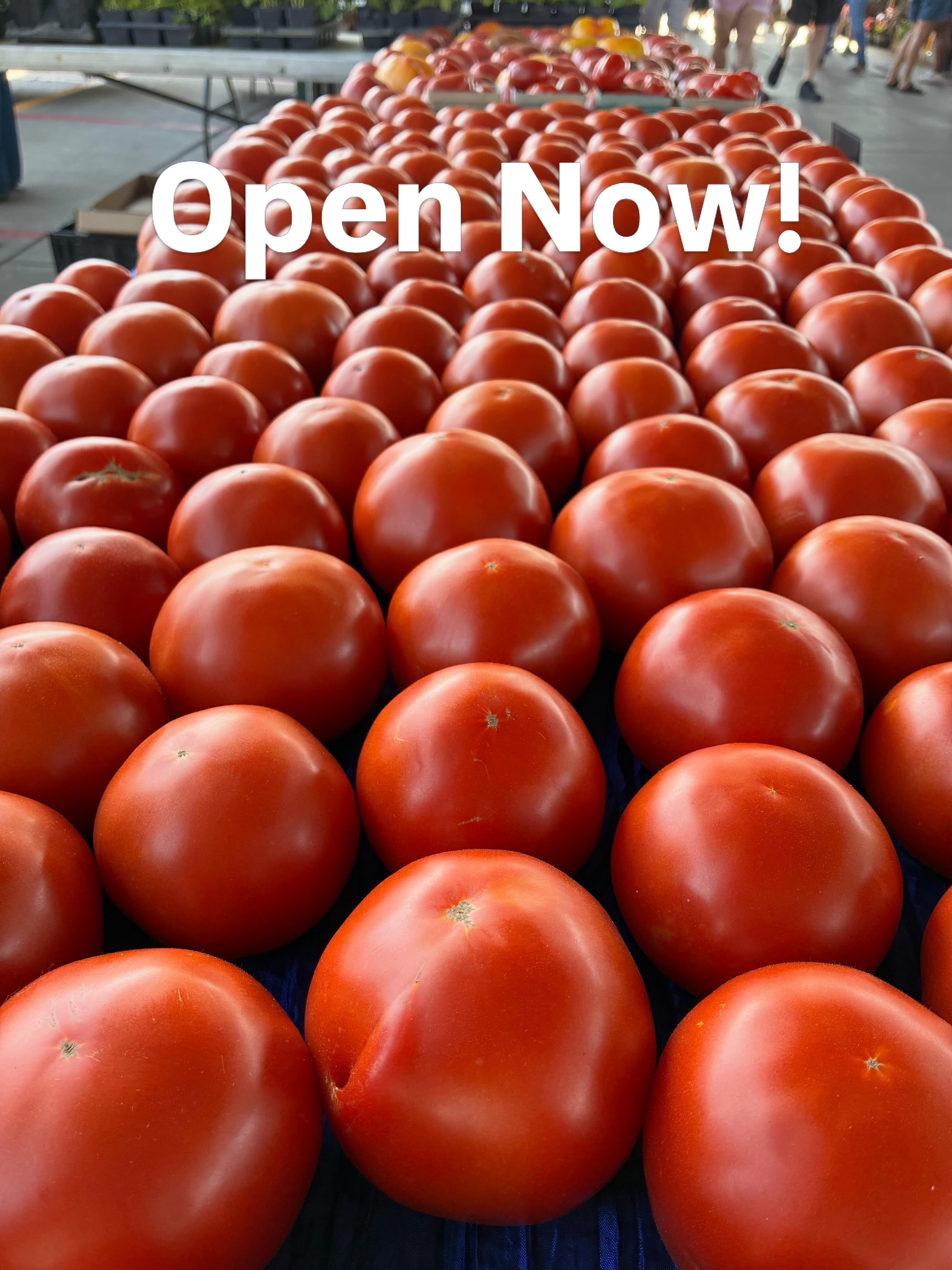 Another Saturday for River’s Edge Produce open in KC at the River market. Hurry Roma tomatoes are limited and selling fast get them while you can!