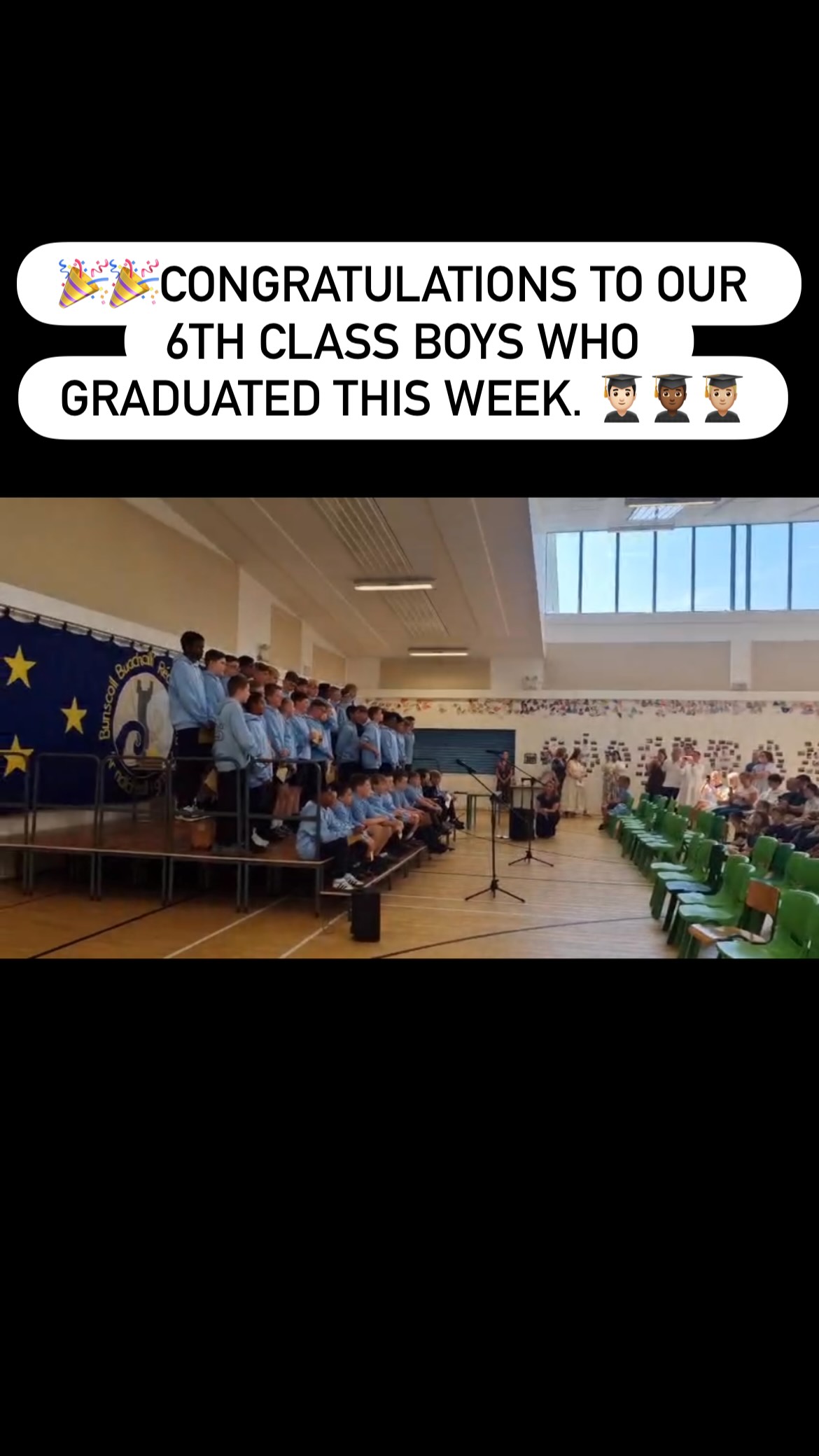 Congratulations to our 6th class boys who graduated this week. We wish them every success as they continue on their education journey to post-primary school. We’re very proud of them and grateful to the boys for all that they have contributed to our school in their time here. #árndíchealligcónaí #graduation