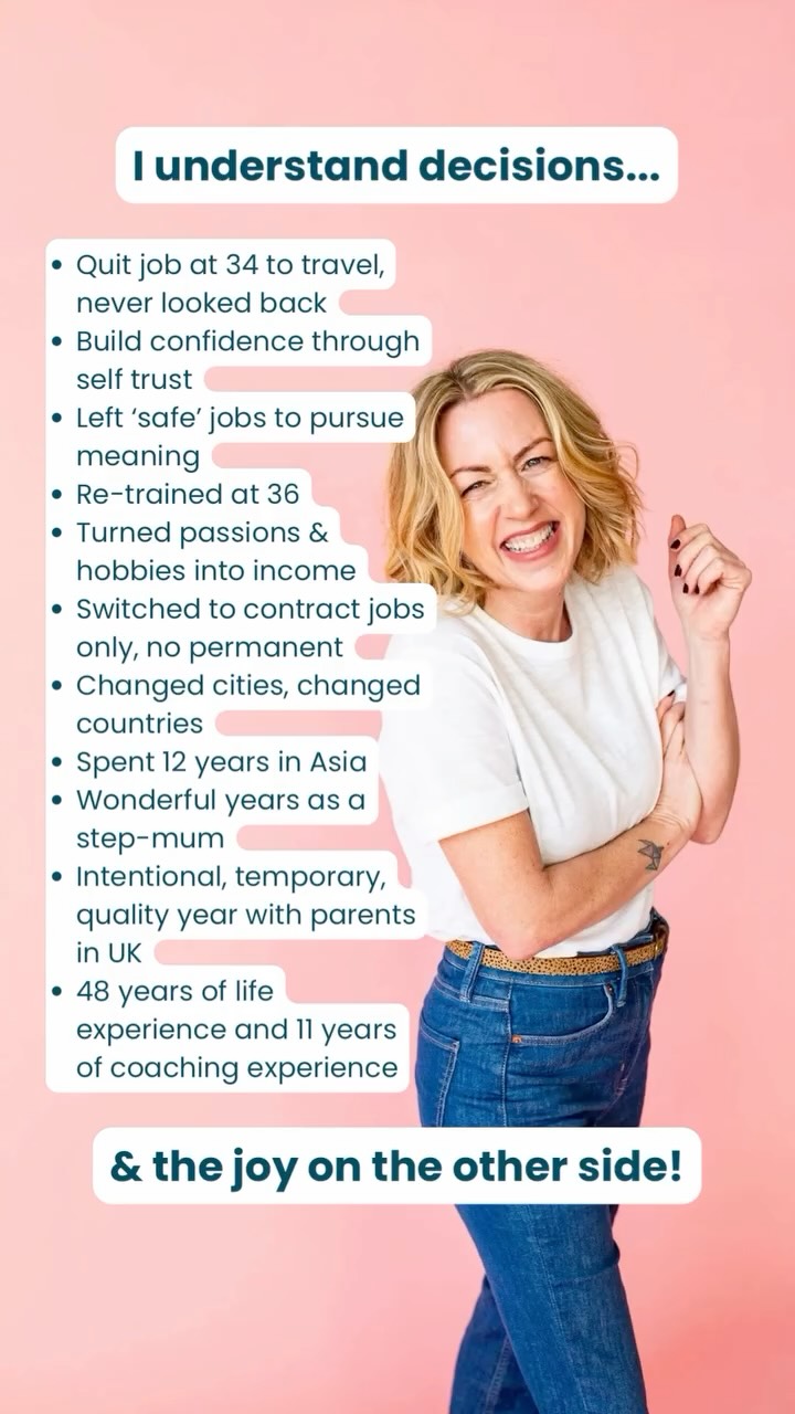 Can I help you make a big decision?
Can I help you stop thinking and start doing?
Hello all, I’m Faith Hill, an online life coach and master practitioner in NLP, dedicated to helping women around the world change their mindset and truly live their lives.
My own journey began in 2012 when I booked a coaching session to explore a new career path.
But the conversation led me down a different path and allowed me to admit a daydream I’d always dismissed: travelling.
The very next day, I handed in my notice and booked a one-way flight to India.
That moment changed absolutely everything, and the coach unlocked that in me.
Even now, I still cannot believe I did such a thing!
I’d been the good girl; a corporate career girl right up until that moment.
It’s why I now help people worldwide reconnect with their true self and find confidence and clarity. I specialise in personal transformation coaching that blends life coaching, neuroscience-based NLP tools and simple, practical mindset strategies.
Because my sessions are delivered virtually, you can work with me wherever you are in the world.
My work is all about helping you break through internal barriers and reprogram the subconscious patterns that hold you back.
Using NLP and life-coaching techniques, I guide you to change limiting beliefs, build confidence, overcome procrastination, honour yourself and create habits that align with your highest goals.
Every session is designed to help you rewire your brain so positive change becomes natural, sustainable and effortless.
If you know having a coach to support you will make a difference (I’m testament it will!), go ahead and book one for yourself now.
It’s the first easy step to committing to a new way of life.
✨ Book a free Coaching Discovery Call with me to see how we can shift your mindset and change your life. Link in Bio
✨ Or join my Online Accountability Group. Starts 29 June. £24 a week. Max 8 people. Link in Bio
#lifecoach #getunstuck #mindsetcoach #procrastination #livelife #accountability
