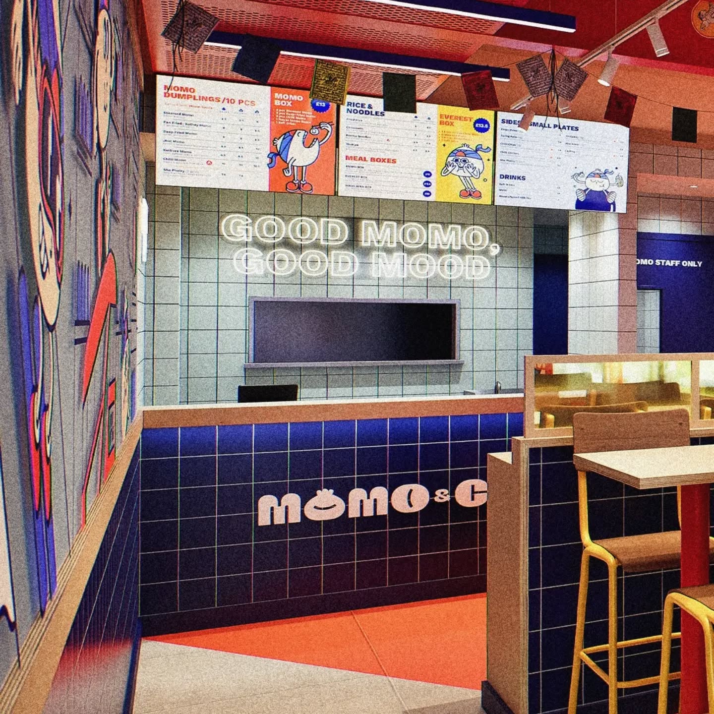 Post 2 of 3.
@momoandco.eats CGI visuals.
The new site in Bexleyheath site is open now!
#design
#visuals
#interiordesign
#hospitality
#cgi