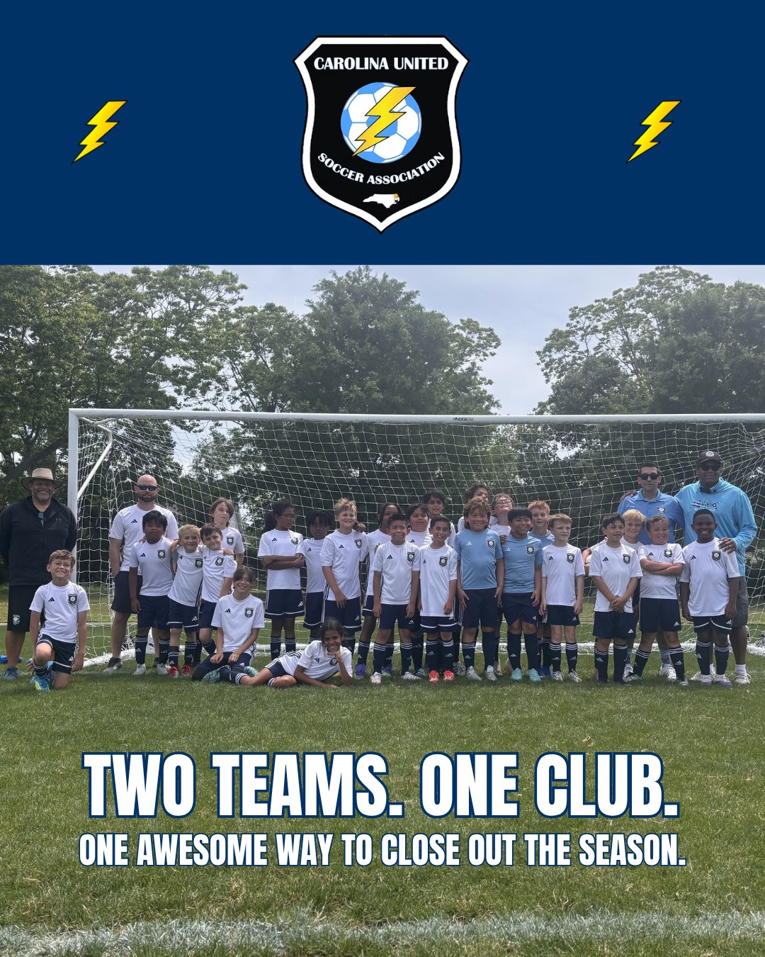 Two teams. One club. One awesome way to close out the season.
Barragan U10 and Daniels U10 wrapped up their final home games by facing each other in a match full of energy, smiles, hustle, and great sportsmanship. It has been so much fun watching these players grow in confidence, learn the game, and build friendships throughout the season.
The future is bright for both of these groups, and we can’t wait to see how they continue to develop in the years ahead. Carolina United is proud of every player who stepped on the field this season! ⚽💙
Stay up to date at carolinaunitedsoccer.com