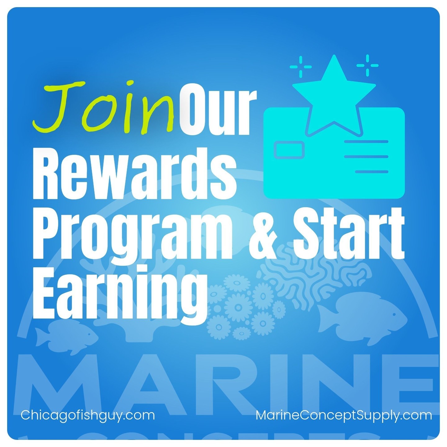 Join our rewards program and start earning towards your next purchase!
Stop by the shop for our 4th of July Sale!
June 15th thru July 5th.
25% Off Fish + Coral + Invert
FREE Frag when you spend $100 or
FREE Anemone with the purchase of 2 clownfish
Marine Concepts Inc
165 Wheeling Rd. Wheeling IL 60090
Shop Hours:
Monday 2–6 PM
Tuesday 5–9 PM
Wednesday 12–5 PM
Thursday 2–6 PM
Friday 5–9 PM
Saturday 10 AM–5 PM
Sunday 12–5 PM
#allmymoneygoestocoral #fish #4thofjulysale #amazingdeals #coral