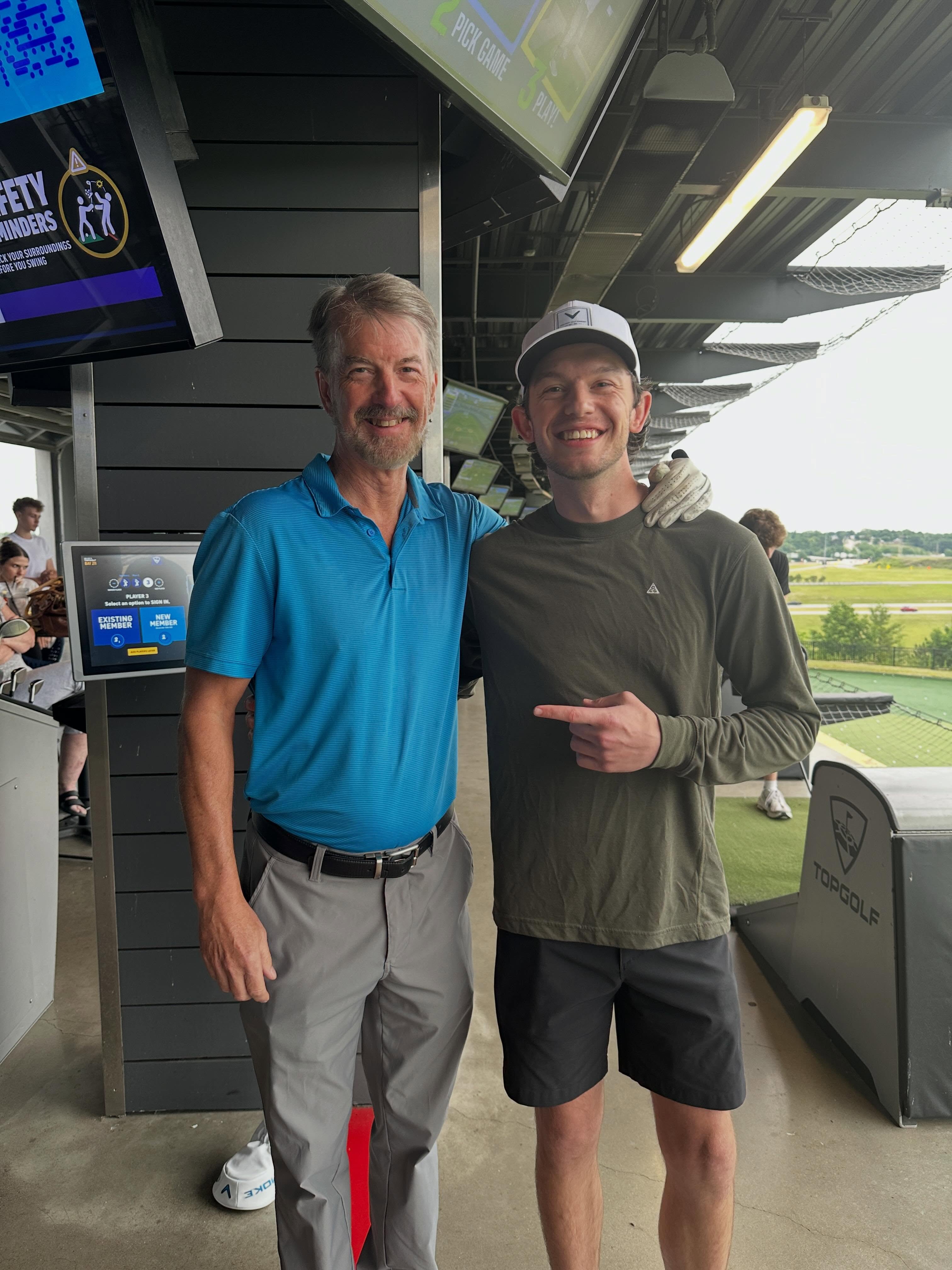 What a wonderful Fathers Day at Top Golf. Even I hit a few and surprised myself. Love my boys so much!