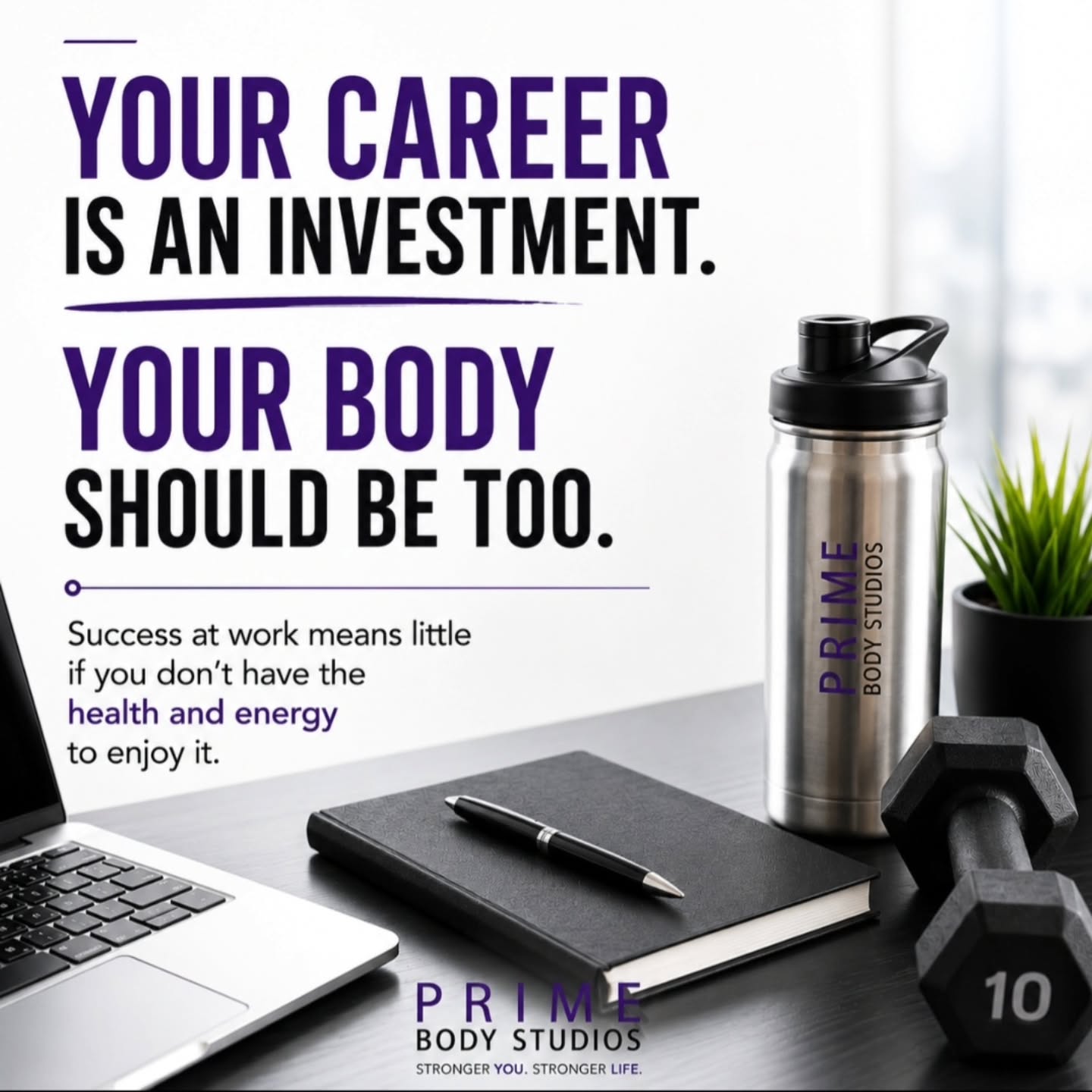 Your calendar is full because people count on you.
But the people who rely on you also need you healthy, energized, and at your best.
Strength training isn't about chasing a certain look. It's about building the energy to lead, the resilience to handle stress, and the strength to enjoy the life you've worked so hard to create.
The most successful professionals don't wait until burnout forces them to make a changeâthey invest in their health before they have to.
Your body is the one asset you bring to every meeting, every decision, and every season of life. It's worth investing in.
Join us at đ Prime Body Studios.
DM "PROFESSIONAL" to learn how our efficient 30-minute personal training sessions fit into even the busiest schedule.
#teacher #hairstylist #realtor #medical #professional