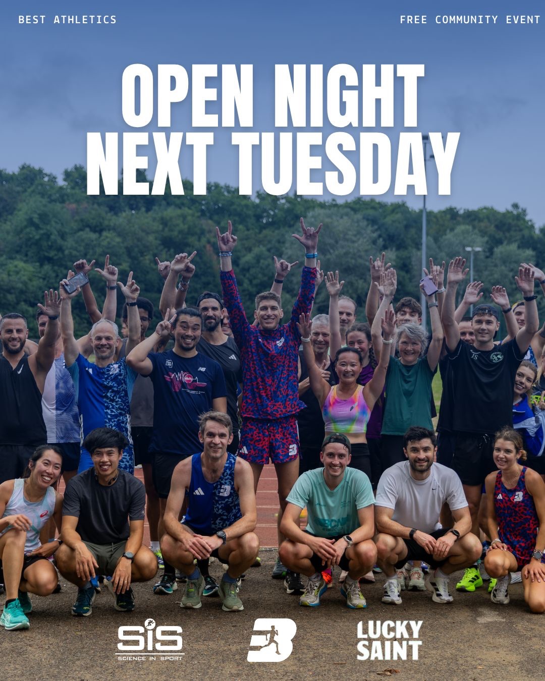 💙 FREE OPEN NIGHT – NEXT TUESDAY 💙
Ever wondered what it’s like to train with Best Athletics?
Whether you’re chasing a PB, training for your first 5k, or simply looking for a welcoming running community, this is the perfect session to come along and give us a try.
🏃 Free coached session for all abilities
📍 Battersea Bandstand
📅 Tuesday 30th June
⏰ Meet 18:30 | Start 18:45
After the session, stick around to meet the team and chat with other runners over a Lucky Saint 🍻 or SiS electrolytes 🔋
Please sign up via the link in our bio to reserve your place 🫶🏽
Come on your own or bring a friend we can’t wait to welcome you! 💙
•
•
•
#opennight #londonrunningclub #bestvibes #adidasrunning