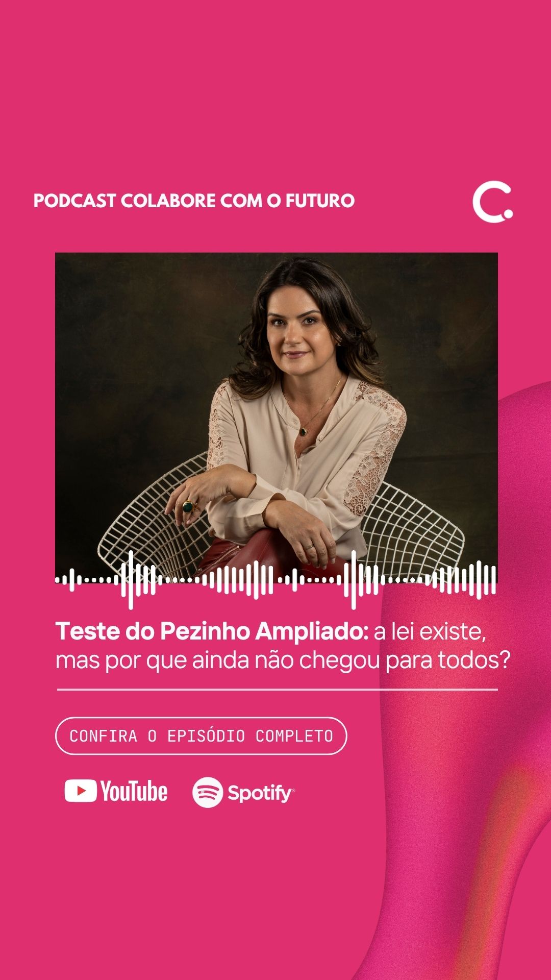 “Sem o diagnóstico na hora certa, eu perdi a chance de começar o tratamento do meu filho nos primeiros dias de vida.”
Esse é o relato de Larissa Carvalho, repórter da Globo e mãe do Théo, que convive com uma doença rara.
A lei do Teste do Pezinho Ampliado no SUS já existe.
Então por que ele ainda não chegou para todas as famílias?
Essa é uma conversa urgente sobre diagnóstico precoce, acesso e o impacto que o tempo pode ter na vida de uma criança.
▶️ Assista ao episódio completo no Spotify e no YouTube. Link na bio.
💬 Comente “QUERO” para receber o conteúdo completo por mensagem.
Compartilhe este vídeo para que mais famílias tenham acesso à informação certa, no momento certo.
Porque toda vida merece continuar cheia de possibilidades.
#AME #TesteDoPezinho #TriagemNeonatal #DoençasRaras #DiagnósticoPrecoce #Saúde #SUS #Podcast #AtrofiaMuscularEspinhal #AcessoÀSaúde #TesteDoPezinhoAmpliado