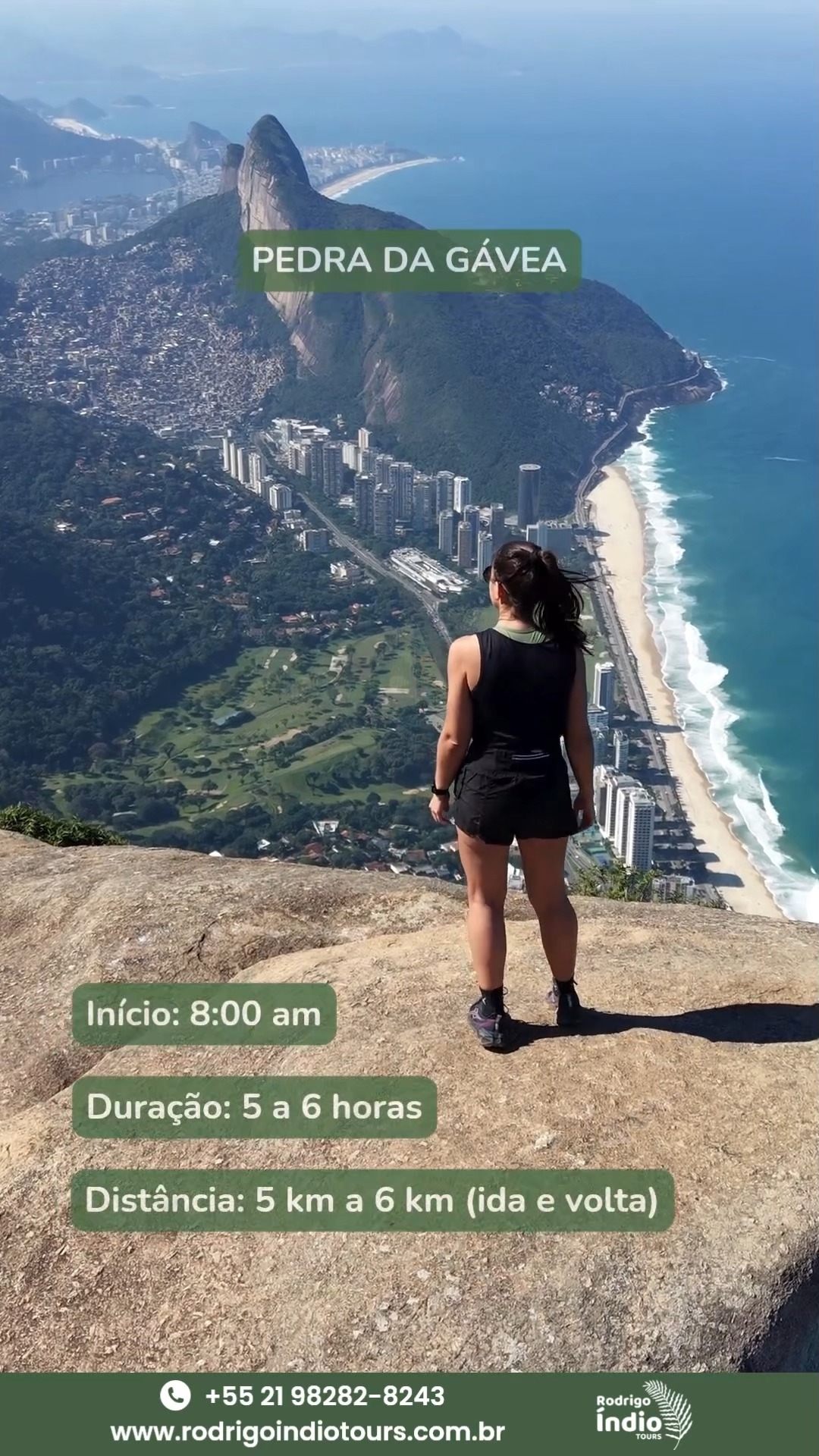 A trilha mais famosa e procurada do Rio e na minha opinião a melhor. Seja por todo o percurso com vistas incríveis, a sua dificuldade, escalada na Carrasqueira (ou rapel), sua imensidão e vista 360 graus da cidade de imponente montanha.
The most famous and sought-after trail in Rio, and in my opinion the best. Whether it's the entire route with incredible views, its difficulty, the climb on Carrasqueira (or rappelling), its immensity, and the 360-degree view of the city from an imposing mountain.
PEDRA DA GÁVEA:
https://www.rodrigoindiotours.com.br/pedra-da-gavea
AS MELHORES EXPERIÊNCIAS ESTÃO AQUI:
https://www.rodrigoindiotours.com.br/experiencias
MAIS UM DIA DE ÍNDIO
ANOTHER ÍNDIO DAY