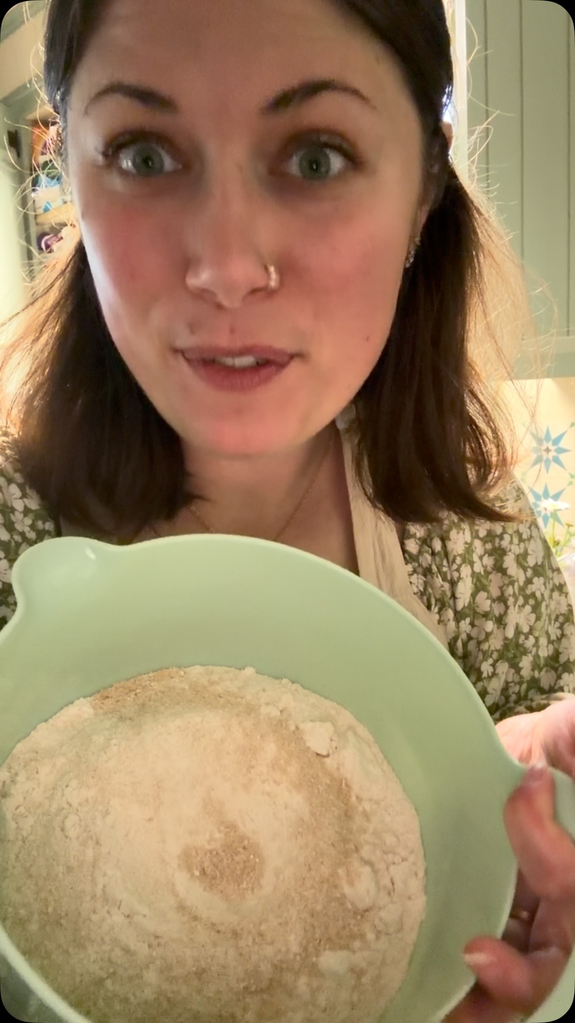 What world am I living in? I can make my own flour and socks now. Can things get any better? #homestead #farmlife #milledflour #bread