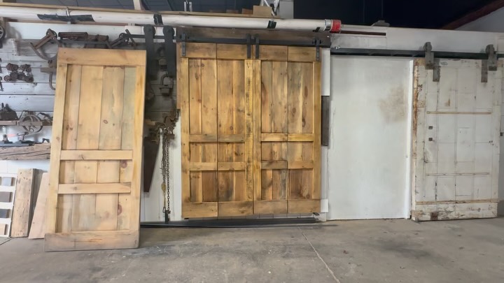 Francisco from Natick, MA had The Barndoorist make and install a door years ago, and now the family asked for more doors upstairs.
We were commissioned to make a set of bi-folding barn doors that also met in the middle for a closet space in a small bedroom, and we built and tested this system in our workshop to make sure everything lined up for installing on site. There’s a lot of tweaking and tinkering in systems like these, and while the kits online tout their ease of installation, we found that technical challenges making sure everything lines up from at least three different aspects all at the same time were crucial to its operation. As well, the floor guides must be set just so, and when working on older, non-level floors and non-true and plumb walls or trim work, one needs a bona-fide Barndoorist to ensure proper form and function!
The other system was for a kid’s playroom and this bypass set up worked perfectly for the space. We used our special mounting brackets that make it so one can find “purchase” into the wood in walls where things aren’t always as they seem. Our bypass and other custom hardware is robust and hand-made and welded in the workshop and you cannot get the right parts for this in the home center or anywhere else online.
#Natick #Newton #Wellesley #Needham #Weston