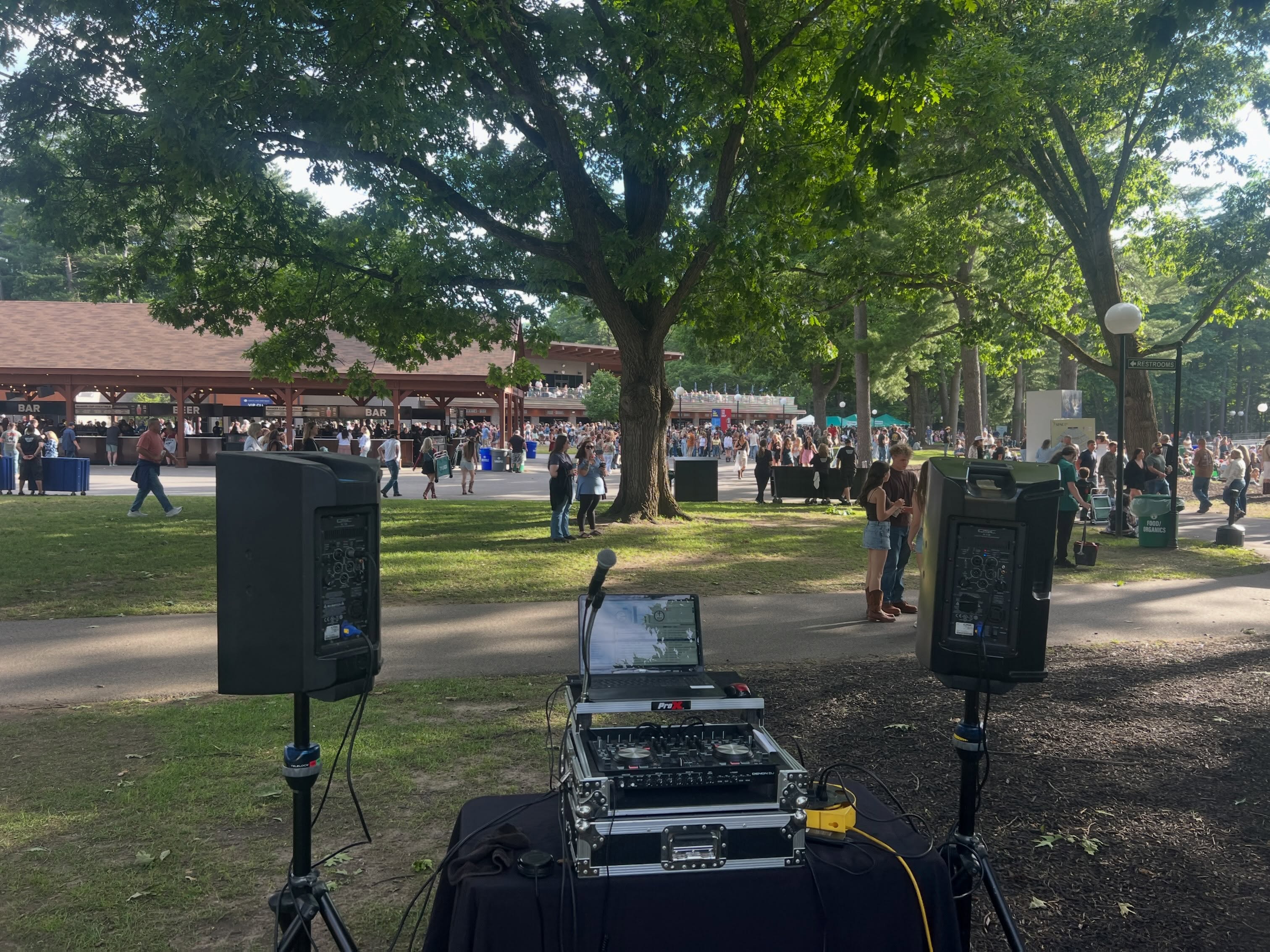 POV from the DJs this weekend, so much fun! #allwedoisepic
