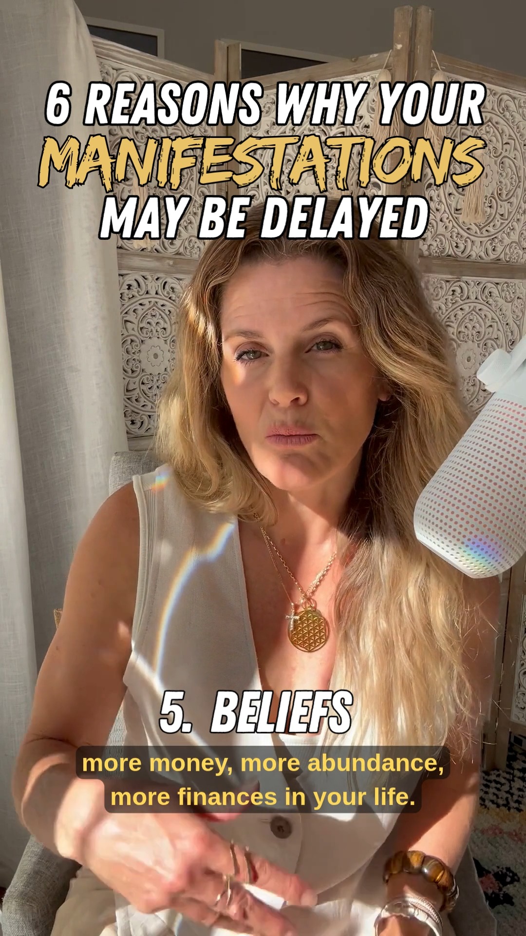 Reason #5: Beliefs
Your belief system may be delaying your manifestations.
For example, you may want more abundance⌠but if you believe money only comes through hard work, stress or selfâsacrifice, you block other forms of receiving.
Many of these beliefs are inherited - from family, society, even ancestors.
There has to be another way to manifest abundance not at the detriment of your own health & wellbeing.
We need to look after our body, mind, heart and energy to receive.
#naturalinnerhealth #tammymiller #manifestation #moneybeliefs #abundancemindset #manifestingwealth #nervoussystemhealth #stressrecovery #mindbodyspirit #innerwisdom