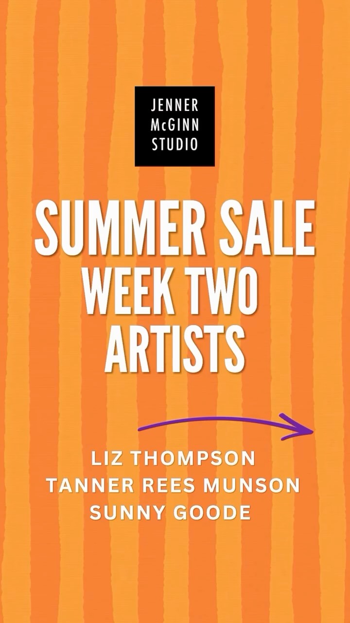 Week 2 of the Summer Sale is LIVE!
A new collection of original art was added to the sale today. Work from Liz Thompson, Tanner Rees Munson and Sunny Goode is available at the largest discount of the year. Save 30% on everything!
These pieces are only available at the sale price through July 19th, so this is the perfect time to bring home something you’ve been eyeing. Find some art to turn a boring wall into an amazing wall!
Tap the link in my profile to shop the latest additions before they’re gone!