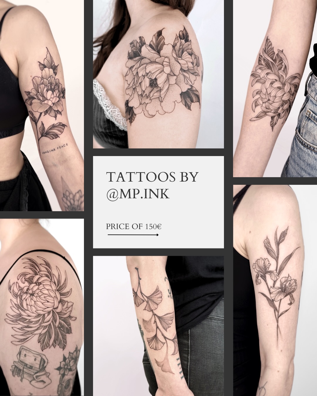 • Tattoo Apprentices @mp.ink •
Thank you to everyone who has supported our tattoo apprentice @mp.ink so far!
Over the past few months you’ve helped them gain experience, confidence and grow as an artist. As they continue to develop their skills, all of their tattoos will be priced at only 150€.
Check out all of their available designs and book your favorite one ✨
Booking via:
www.crybabyffm.com/contact