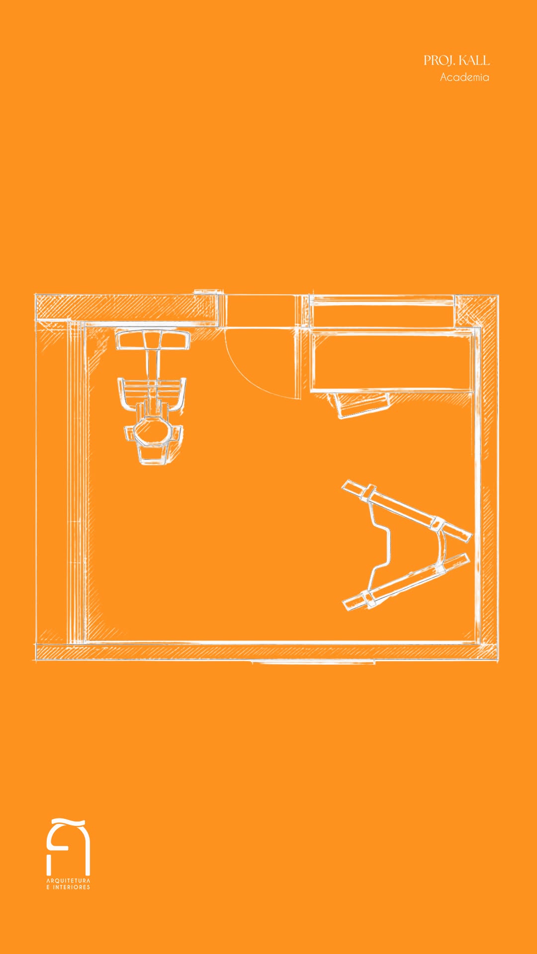 Onde antes existia apenas um estúdio, agora nasce um refúgio Wellness totalmente integrado à dinâmica da casa. A nossa proposta foi abrir os limites físicos do espaço, criando uma grande porta de passagem que conecta a área de treino tanto ao ambiente interno quanto ao exterior.
No Studio Elã, nós desenhamos fluxos que acolhem a rotina, combinando o rigor técnico que um espaço de alta performance exige com a leveza e a sensibilidade do nosso traço. Do conceito inicial à entrega final.