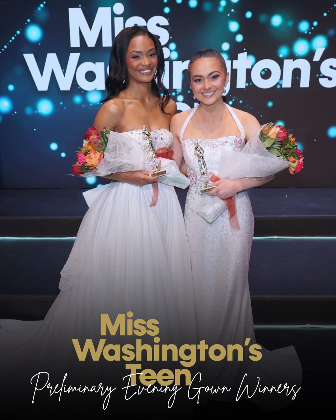 ✨ Congratulations to our Night 1 Evening Gown Preliminary Winners! ✨
👑 @misslewisteenwa Haiden Bartel
👑 @misscherryblossomsteenwa Journey Williams
Please join us in celebrating all of our contestants as they continue their journey toward the crown. The competition is just getting started, and there’s so much more to come! ✨
#MissWashingtonsTeen #MissWATeen #MWAT #MissWashingtonsTeen2026