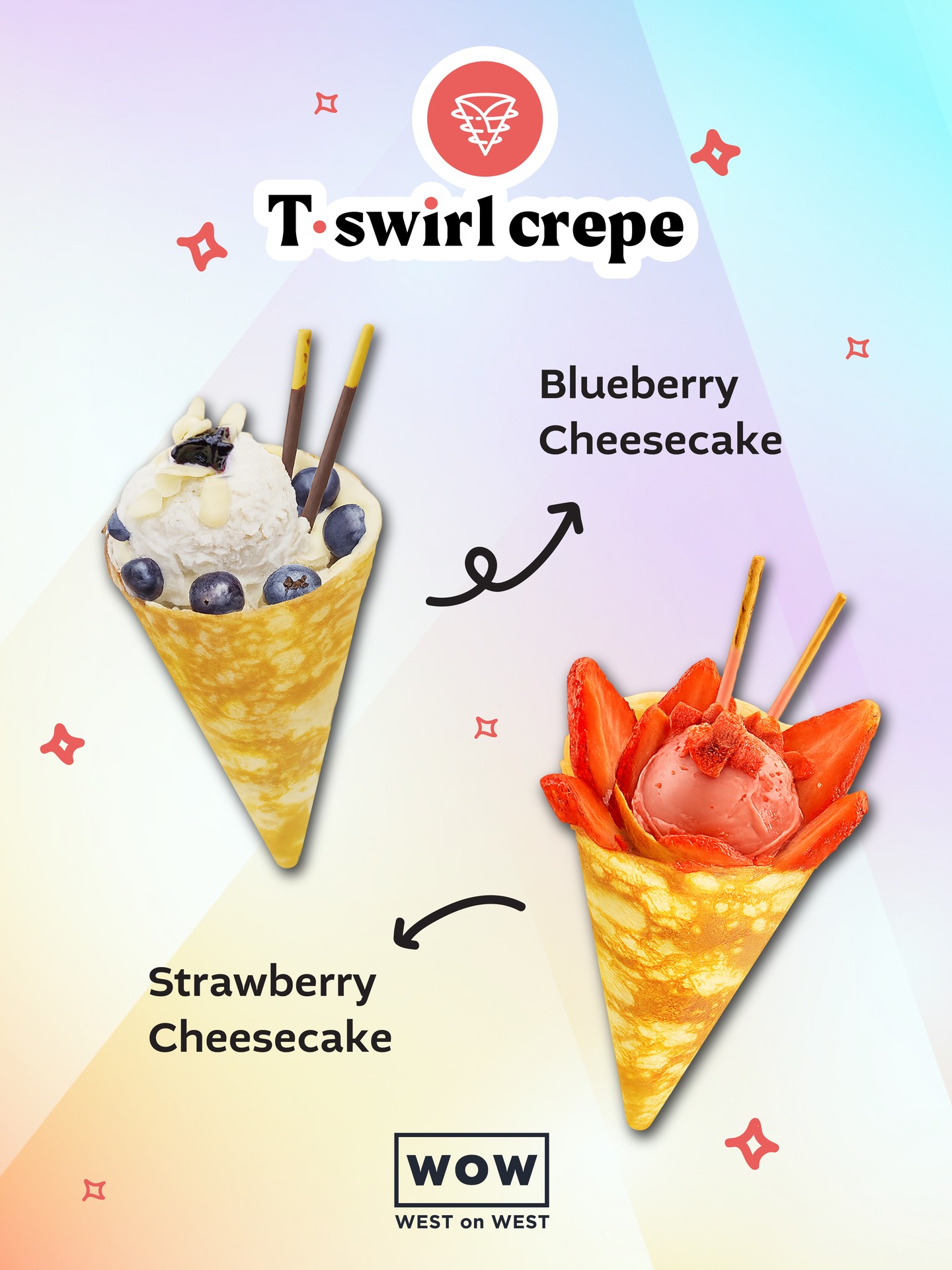 Berry lovers, this one's for you. 🍓🫐✨
Treat yourself to @tswirlcrepe's Blueberry Cheesecake Crepe and Strawberry Cheesecake Crepe, two delicious creations filled with creamy cheesecake goodness and fresh fruit flavors wrapped in a light, delicate crepe. Whether you're craving something fruity, sweet, or simply indulgent, these desserts are the perfect way to satisfy your sweet tooth.
Which one would you choose: blueberry or strawberry? 👇
📍 T-Swirl Crepe | 12230 Westheimer Rd, Suite B280, Houston, TX 77077