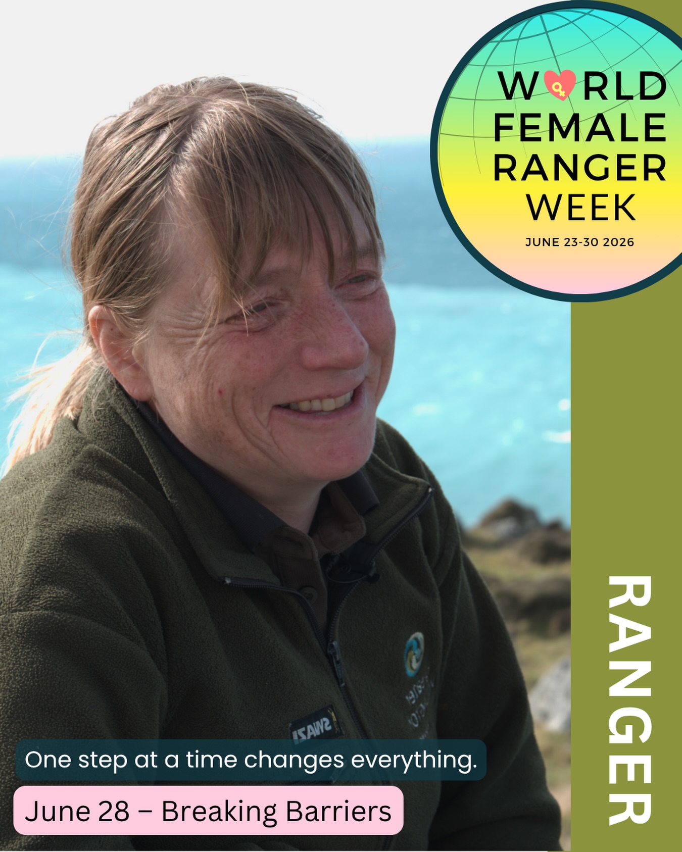 🌿 World Female Ranger Week – Day 6
Breaking Barriers
“One step at a time changes everything.”
When people talk about breaking barriers, they often imagine one defining moment.
But most barriers are crossed quietly.
One decision.
One volunteer shift.
One conversation.
One step at a time.
This is Jo Greenman.
Jo grew up on a small island off the Cornish coast before moving to New Zealand as a teacher. One day she took her students to Matiu / Somes Island in Wellington Harbour.
She has often said that she knew, on that very day, she had to become the ranger for that island.
Just a few weeks later she began volunteering with the Department of Conservation.
It wasn’t until she was 30 that she was finally paid to do what she truly loved.
And eventually, she became the ranger for Matiu / Somes.
Although the role was normally limited to three years for ranger wellbeing, Jo remained there for eight. She wasn’t just managing the island—she was sharing it with thousands of visitors and inspiring a whole generation of conservationists.
I’ve since met rangers who chose to work for DOC because of Jo.
That is the quiet power of living your values.
Jo has always reminded me that being a ranger isn’t simply a job. It’s a way of seeing the world. Whether she’s growing her own food, repairing her clothes, making her own beer or caring for the places she loves, she lives her values every single day.
During the Walking the Thin Green Line Oceania expedition, Jo shared one of the most inspiring conversations I had anywhere in the region.
She reminded me that changing the world rarely happens through one extraordinary act.
It happens through ordinary people choosing, every day, to live with purpose.
And sometimes, that’s exactly what someone else needs to see before believing they can do it too.
Thank you, Jo, for showing so many of us what that looks like.
@worldfemalerangerweek
#WorldFemaleRangerWeek #BreakingBarriers #FemaleRangers #GuardiansOfHopeFilm #InternationalRangerFederation