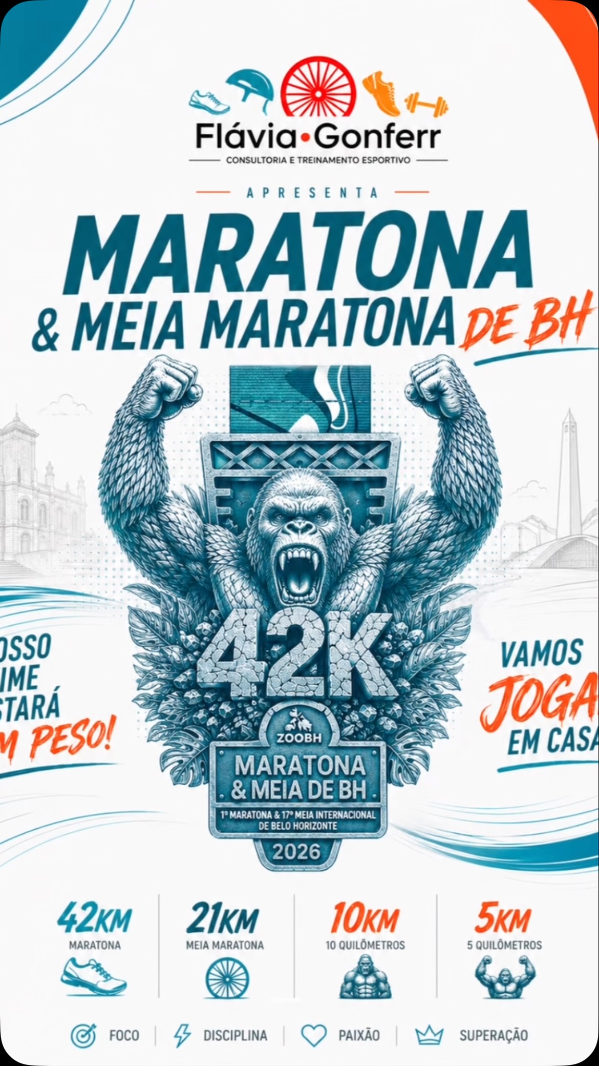 Hora de colocar o time pra jogar em casa!
A prova mais linda do ano, no cartão postal mais lindo do Brasil!
Vamos time!
#corridaderua #maratona #belohorizonte #lagoadapampulha #assessoriaesportiva