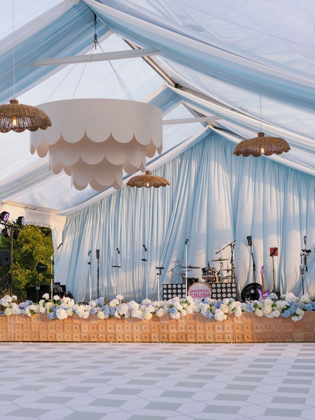When baby blue draping is installed in a clear top tent with the actual sky as your backdrop, it’s pure poetry 🩵. For this gorgeous wedding, we brought the vision to life with a perimeter valance and drapes, a ceiling installation, and drapery behind the band...all in a soft, airy blue that felt as natural as the breeze.
Drapery colors perfect for your next event:
https://heyor.ca/UMwyaw #LinkInBio
Photography: @LauraStonePhoto
Planning: @eventsbylafete
Tent/Dance Floor/Stage/Chairs: @snyderevents
Draping: @partytables_linensanddrapery
Florals & Bars: @blossoms_events
Lighting: @technicalevent
Lounge Furniture: @curatedeventsrentals
Linens: @stradleydavidson & @bbjlatavola
Napkins & Chargers: @nuagedesignsinc
Wedding Band: @universal.crush @eastcoastentertainment
#EventDrapery #WeddingDrapery #SomethingBlue #WeddingDesign