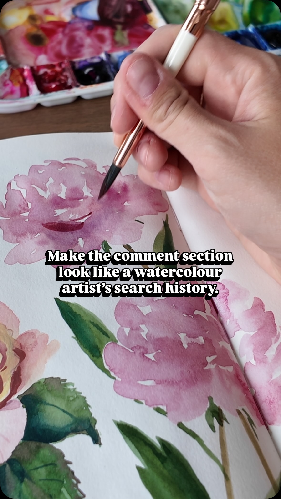 Make the comment section look like a watercolour artist’s google search history! I’ll go first!
“Why do some of my watercolours separate in the tube?”
What are you searching to learn more about watercolour? Or what did you search when you first started? Comment below!