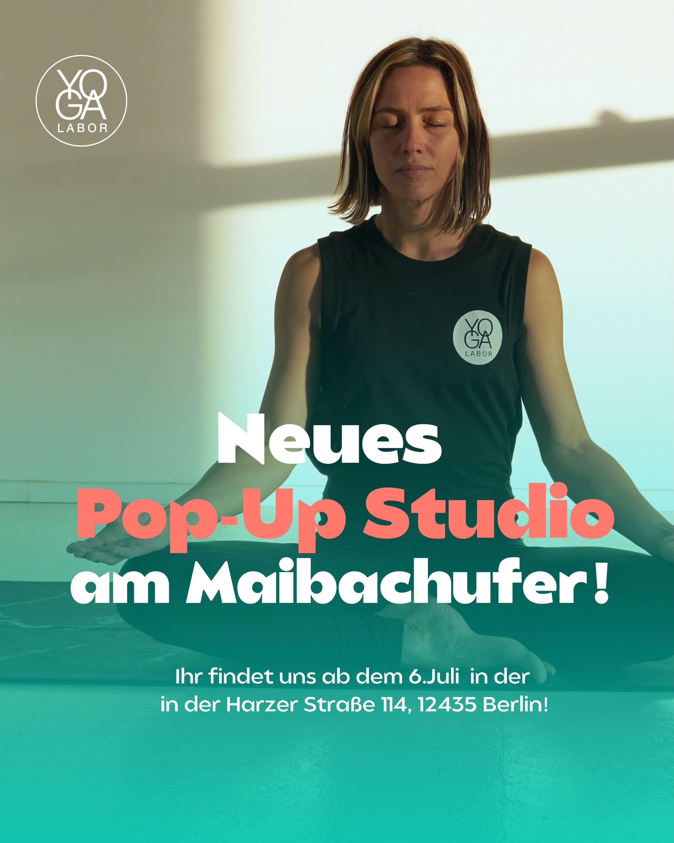 Wir haben ein neues Pop-Up Studio für euch!
Ihr findet uns am dem 06.07. In der Harzer Straße!
Wir freuen uns auf euch!
#yogaberlin #yogastudio #new