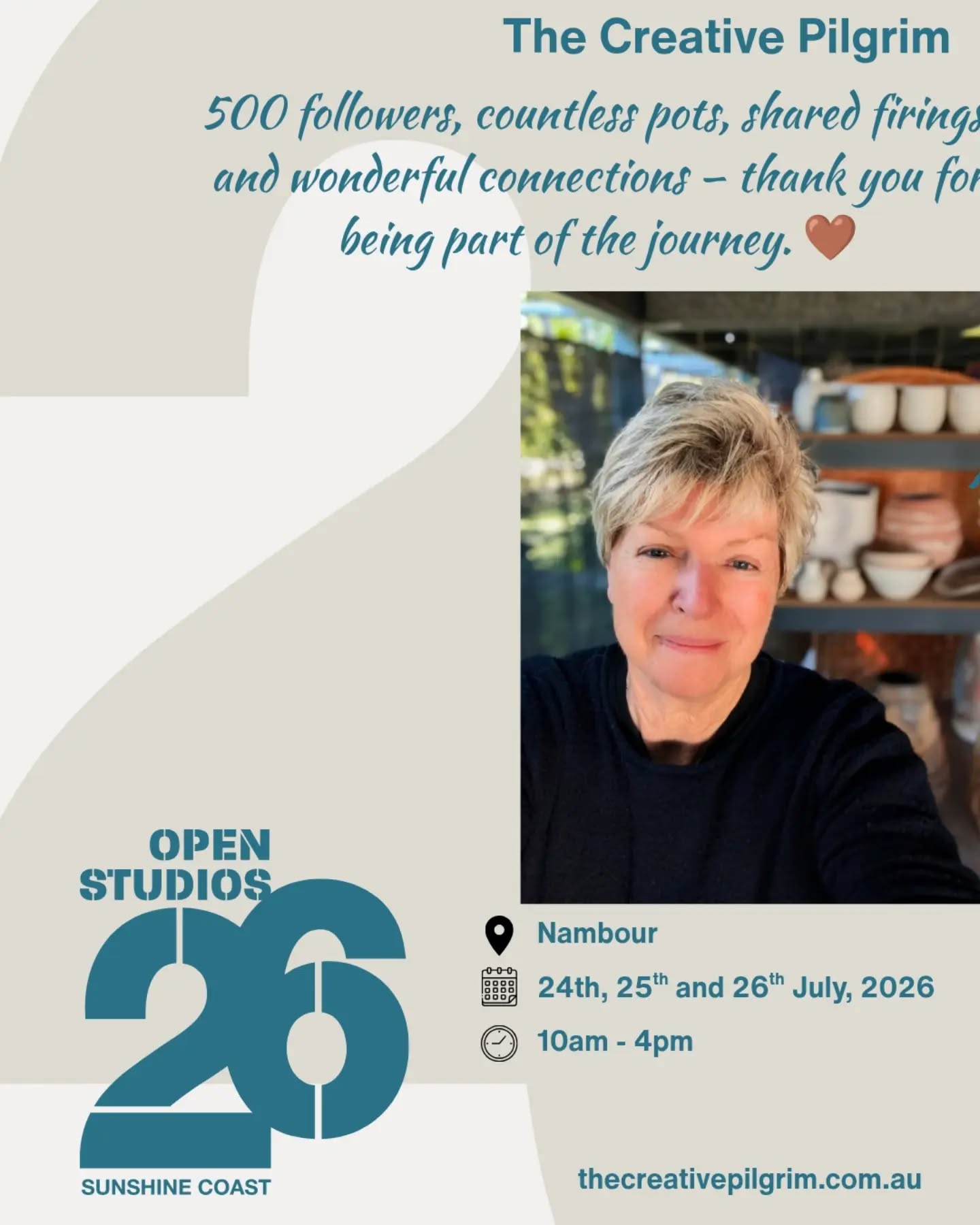 500 and Growing ✨
A heartfelt thank you to everyone who has chosen to follow along on this pottery journey. I'm incredibly grateful for each and every one of you.
From clay-covered hands and firing days to finished pieces and Open Studio weekends, it's a joy to share the process with such a supportive community.
Reaching 500 followers is a lovely milestone, and I'm excited to keep creating, learning, and sharing what comes next.
Thank you for being here. 🤎
See you in July during @openstudiossunshinecoast
#potterycommunity #handmadepottery #ceramicart #australianpottery #SunshineCoastpotteryartist
