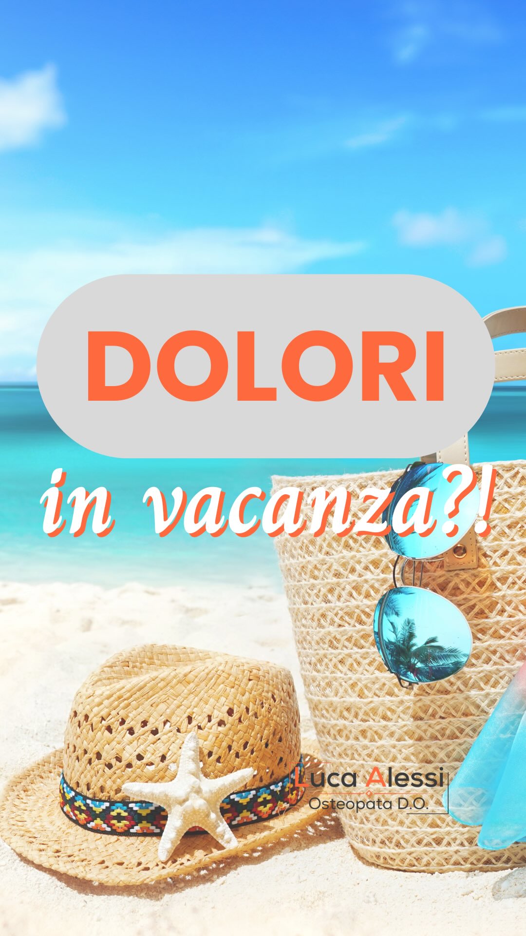 💡Le partenze estive sono il momento d’oro dei blocchi lombari: ore di immobilità + valigie sollevate male + materassi diversi dal proprio.
🏄🏼Nel reel 3 punti per arrivare a destinazione con la schiena dalla tua parte.
🖥️ Condividilo nel gruppo famiglia prima del viaggio: qualcuno ti ringrazierà.
📍Roma, Prati.
📲Info & Prenotazioni dal link in bio!