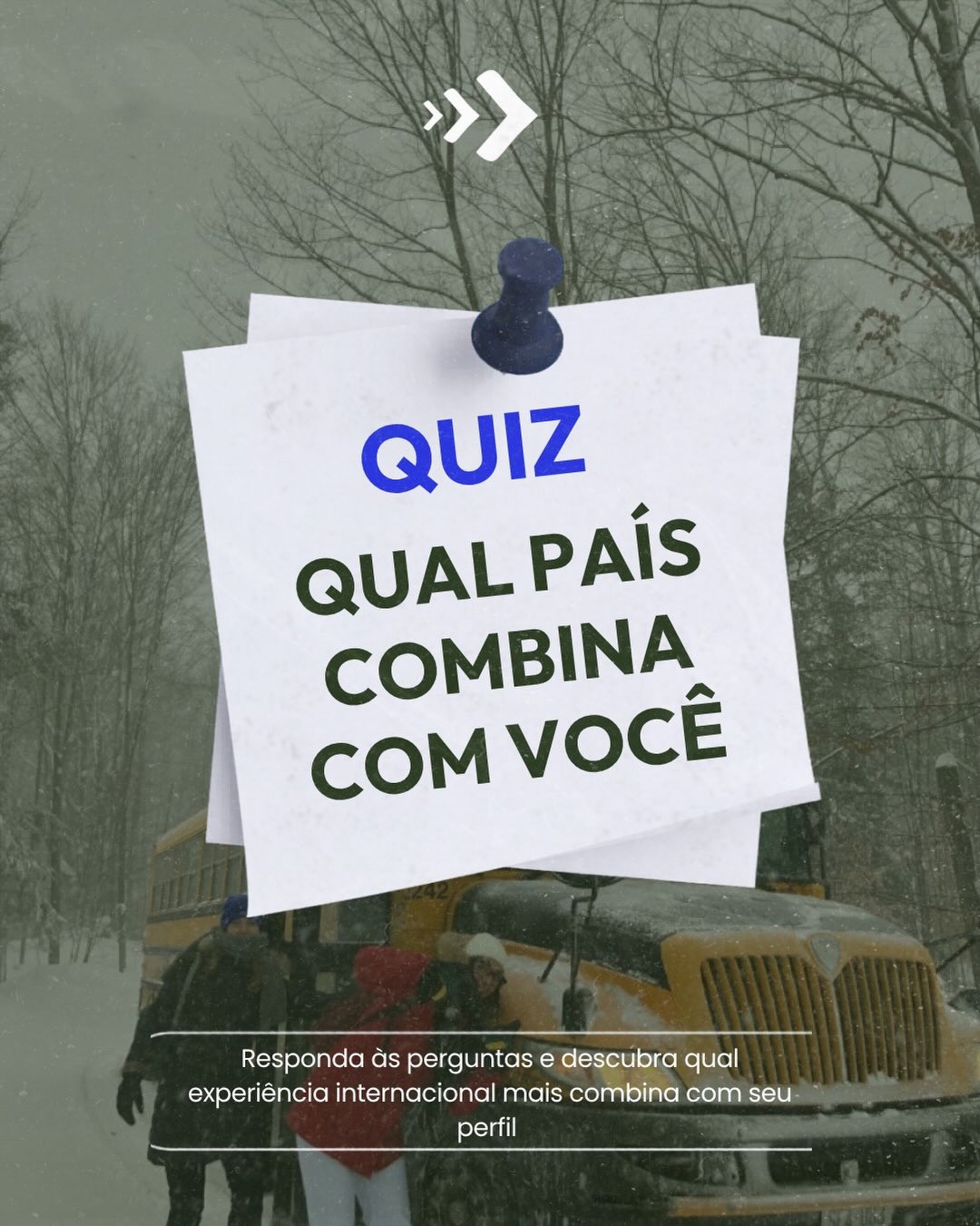 Irlanda, Austrália, Canadá ou Inglaterra? Cada pessoa tem um perfil. E cada destino tem uma experiência única pra oferecer.
Responde o quiz e descobre qual país combina mais com o seu jeito de ser, seus objetivos e o estilo de vida que você quer construir lá fora.
Não existe resposta certa ou errada, existe a escolha que faz mais sentido pra você.
Depois de responder, vem falar com a gente. A gente te ajuda a transformar o resultado em um plano real de intercâmbio.
Link na bio | On Education
#intercambio #estudarfora #qualpaiscombinavoce #oneducation #viajanteon