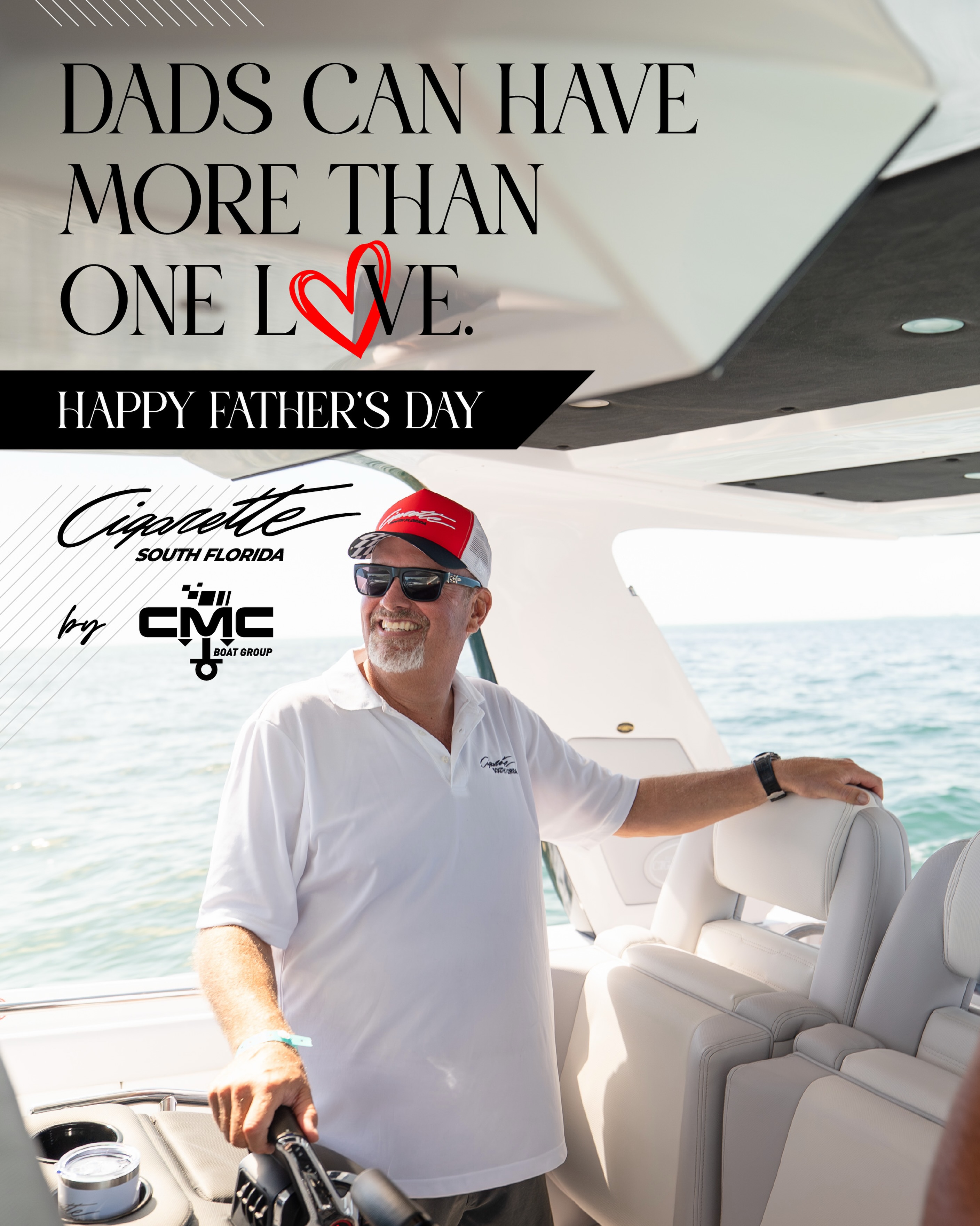 To the dads beside us, the dads watching over us, and the memories that still guide us like the tide, today is for you. ⚓️
Wishing everyone a meaningful Father’s Day on and off the water. 🌊
📍 Cigarette South Florida – 2640 S Bayshore Dr Suite 206 Miami, FL 33133
📍 SLT Collection - 1050 W Sunrise Blvd Fort Lauderdale, FL 33311
Cigarette South Florida – (954) 909-5480
#CigaretteSouthFlorida #CigaretteRacingTeam #WallyCastroMarine #sltfortlauderdale #CMCBoatGroup